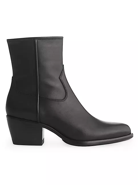 Boots Mustang & Fifth Leather rag Saks Avenue bone | Ankle Shop