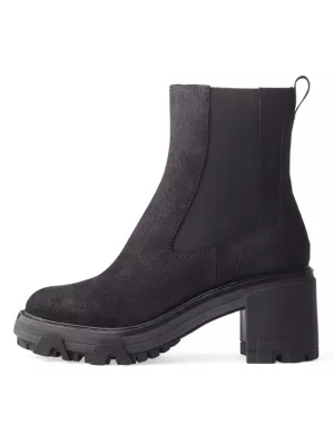 Stuart Weitzman panelled leather 75mm Chelsea boots - Black