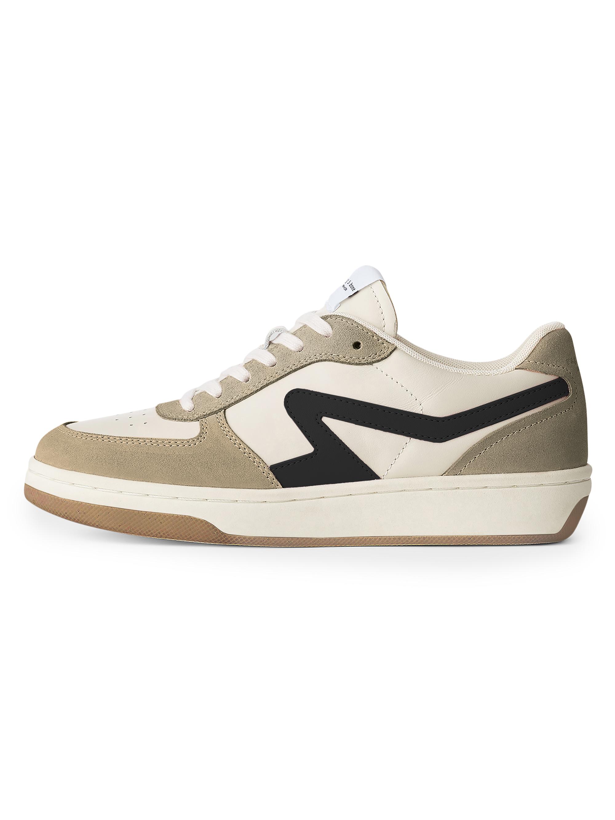 rag & bone Women's Retro Suede Court Sneakers - Dove Sand