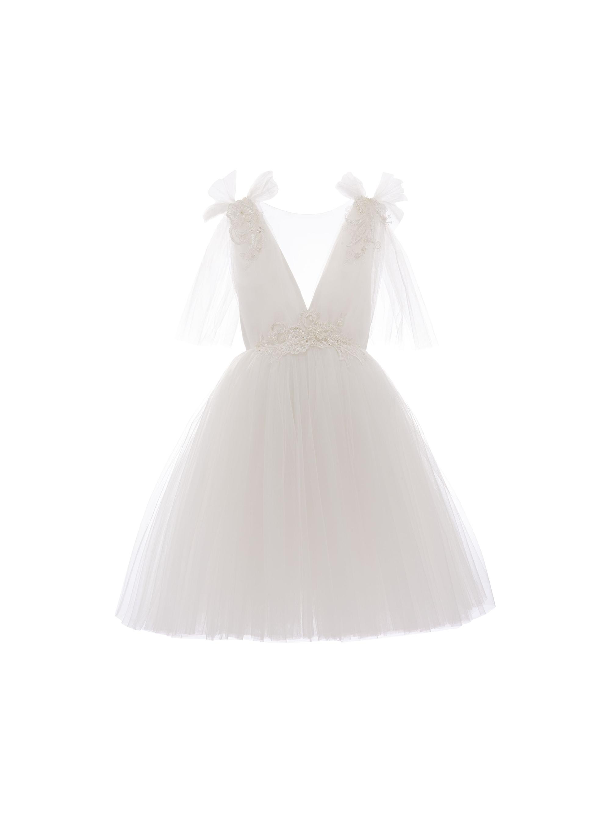 Tulleen Little Girl's & Girl's Aspen Dress - White