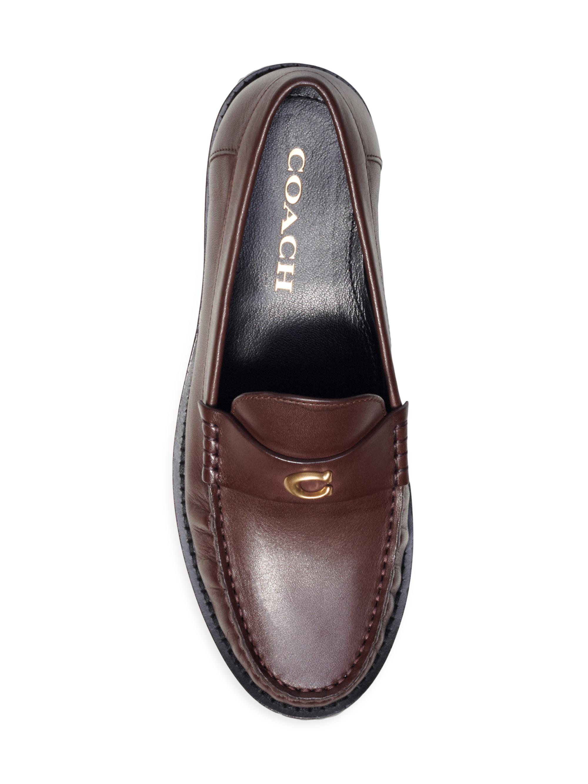 COACH Jolene 13MM Leather Loafers | Saks Fifth Avenue