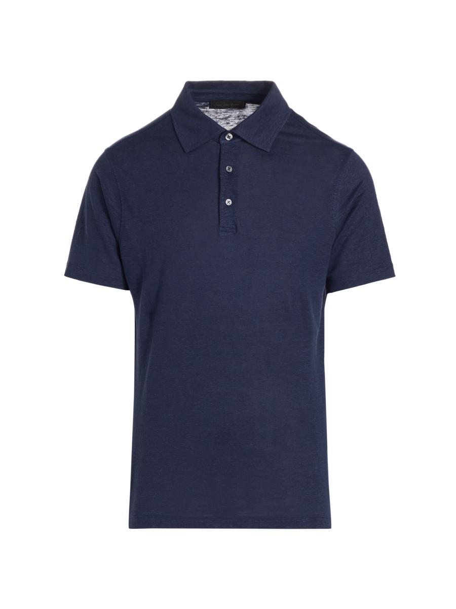 Shop Saks Fifth Avenue COLLECTION Linen Polo Shirt | Saks Shop Saks Fifth Avenue COLLECTION Linen Polo Shirt | Saks