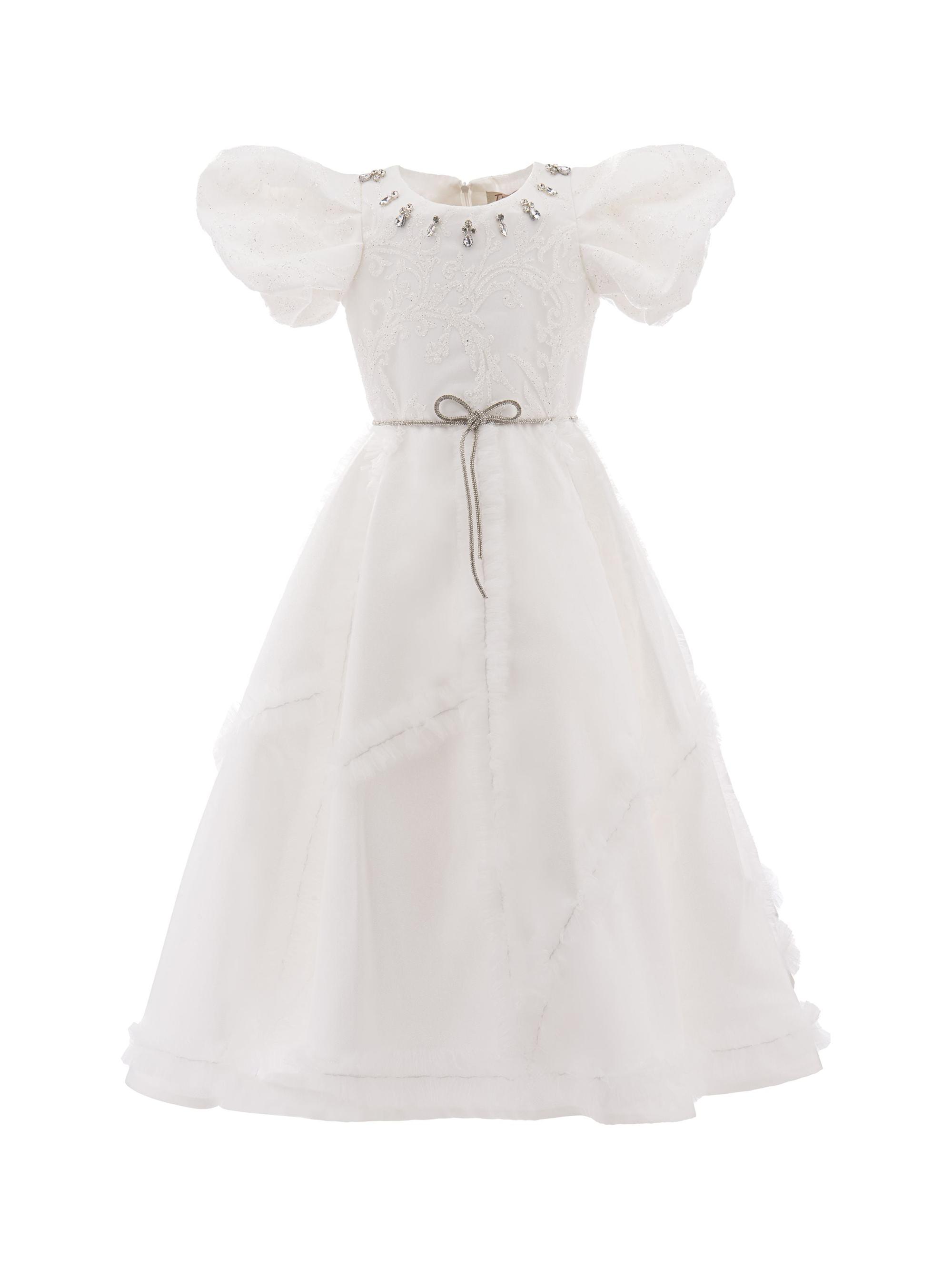 Tulleen Little Girl's & Girl's Raineri Dress - White