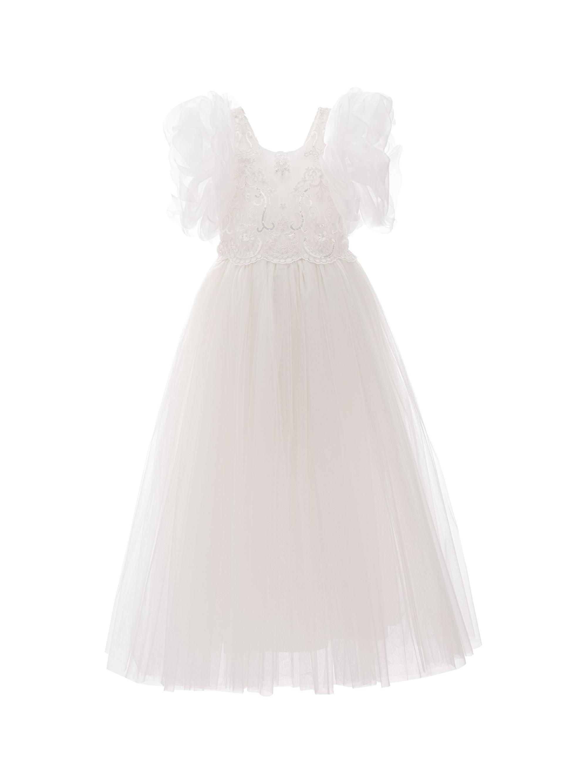 Tulleen Little Girl's & Girl's Montclair Dress - White