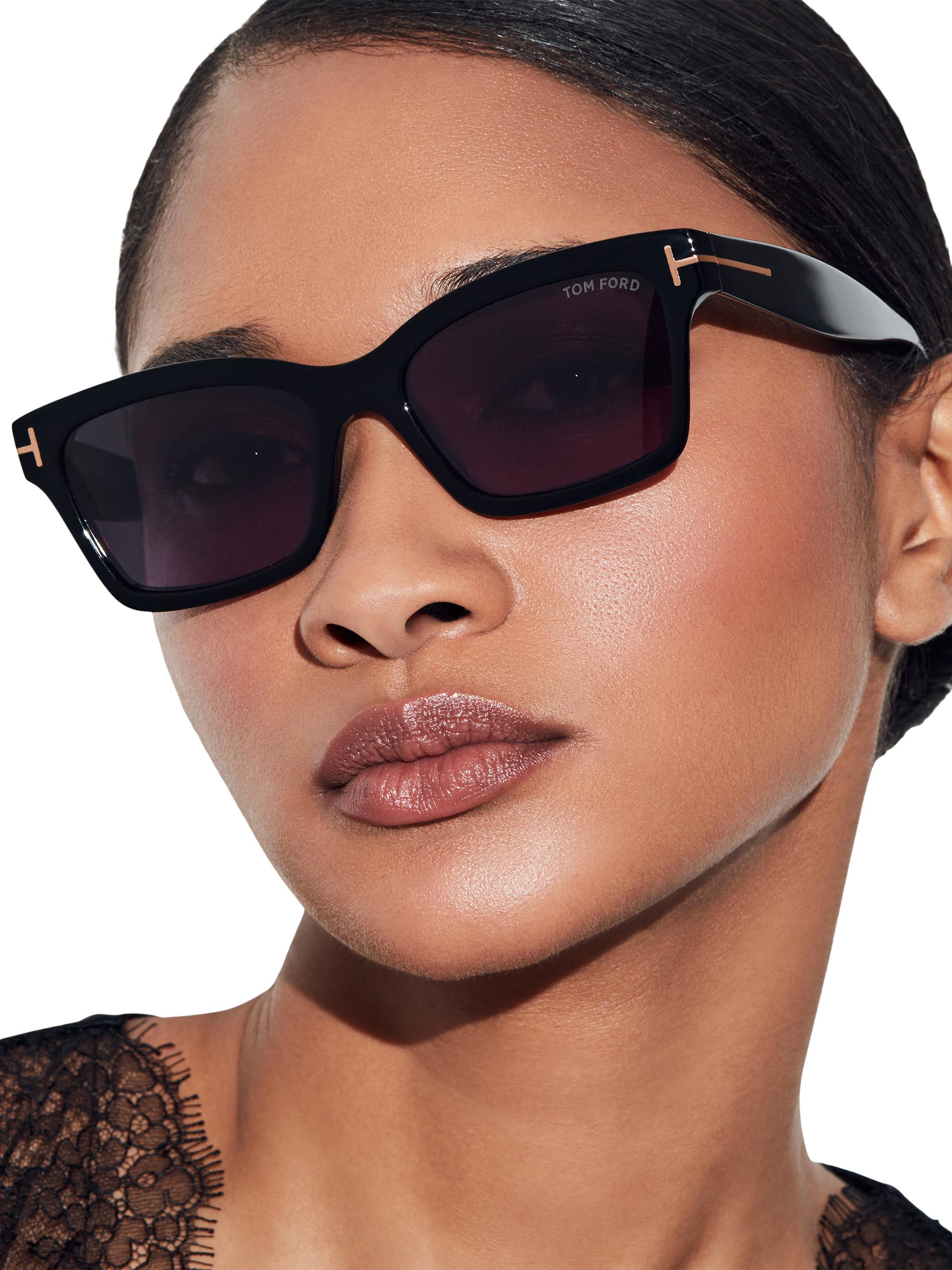 TOM FORD ブラック スクエア サングラス TOM FORD Eyewear スクエアフレーム サングラス | ブラック | FARFETCH JP