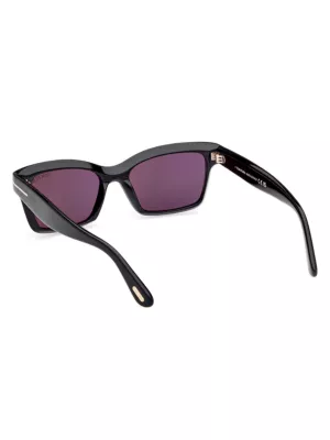 Tom Ford Cateye Sunglasses Purple (FT0740 55Y)
