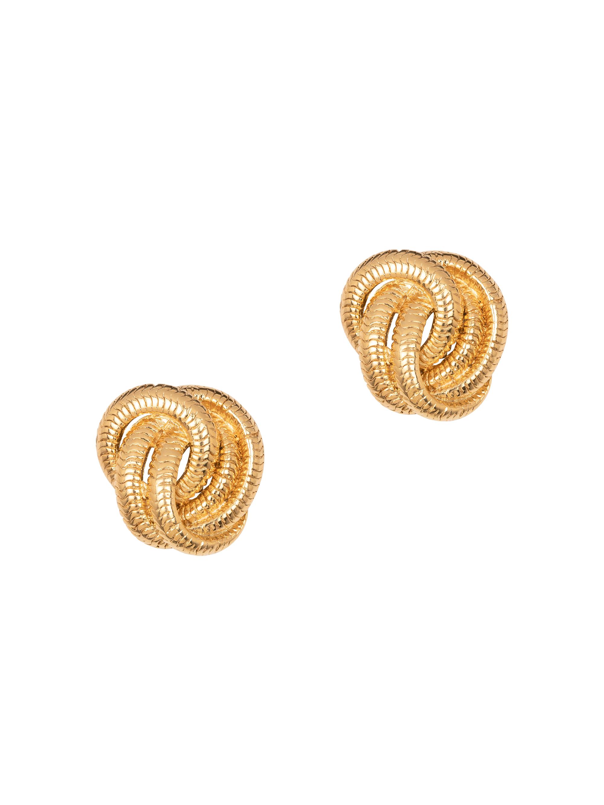 Jennifer Behr Women's 14K-Gold-Plated Knot Stud Earrings - Gold