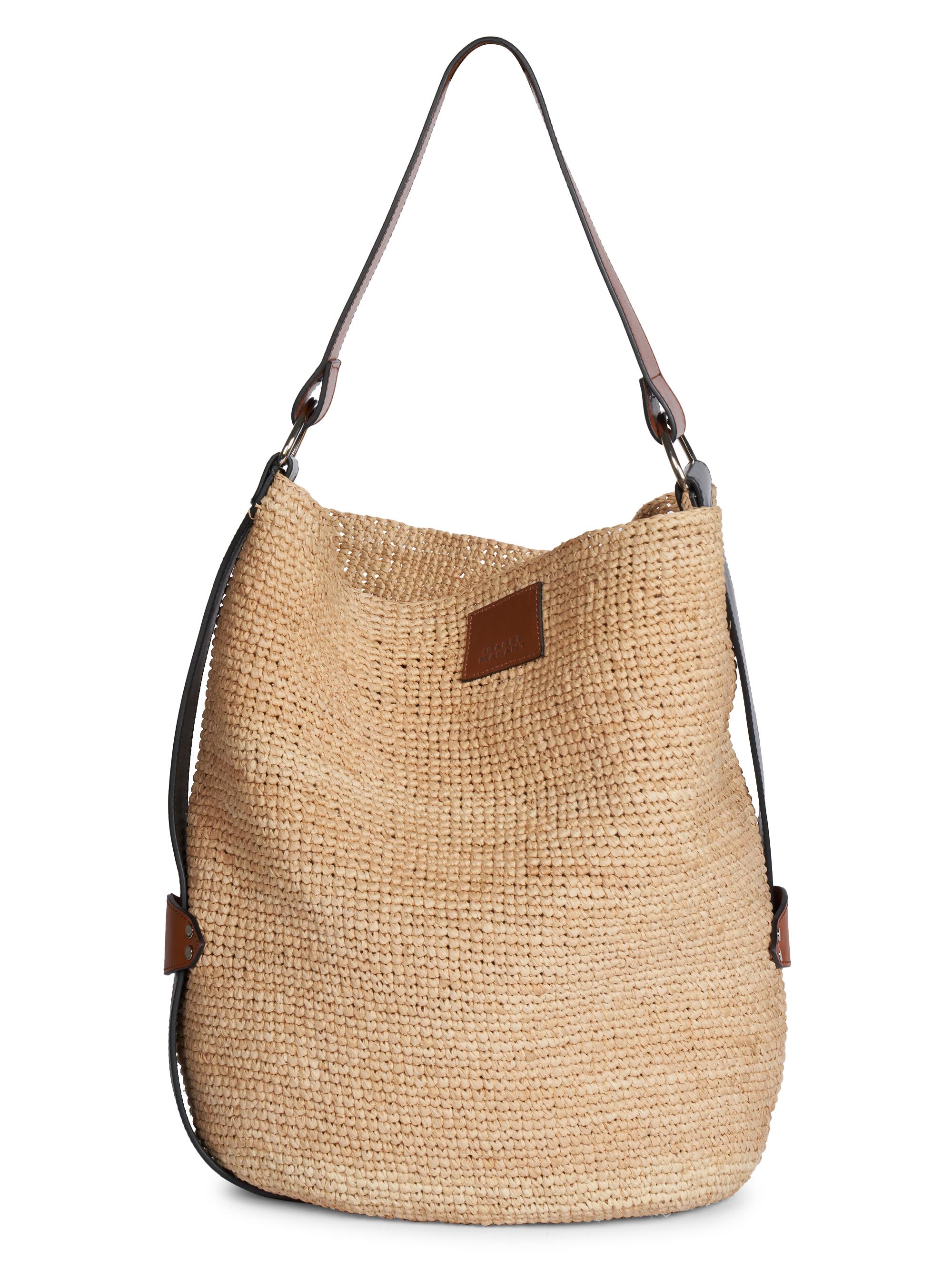 Shop Isabel Marant Bayia Raffia Bucket Bag | Saks Fifth Avenue 
