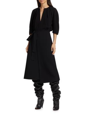 Proenza Schouler pintuck-detail short-sleeved blouse - Black