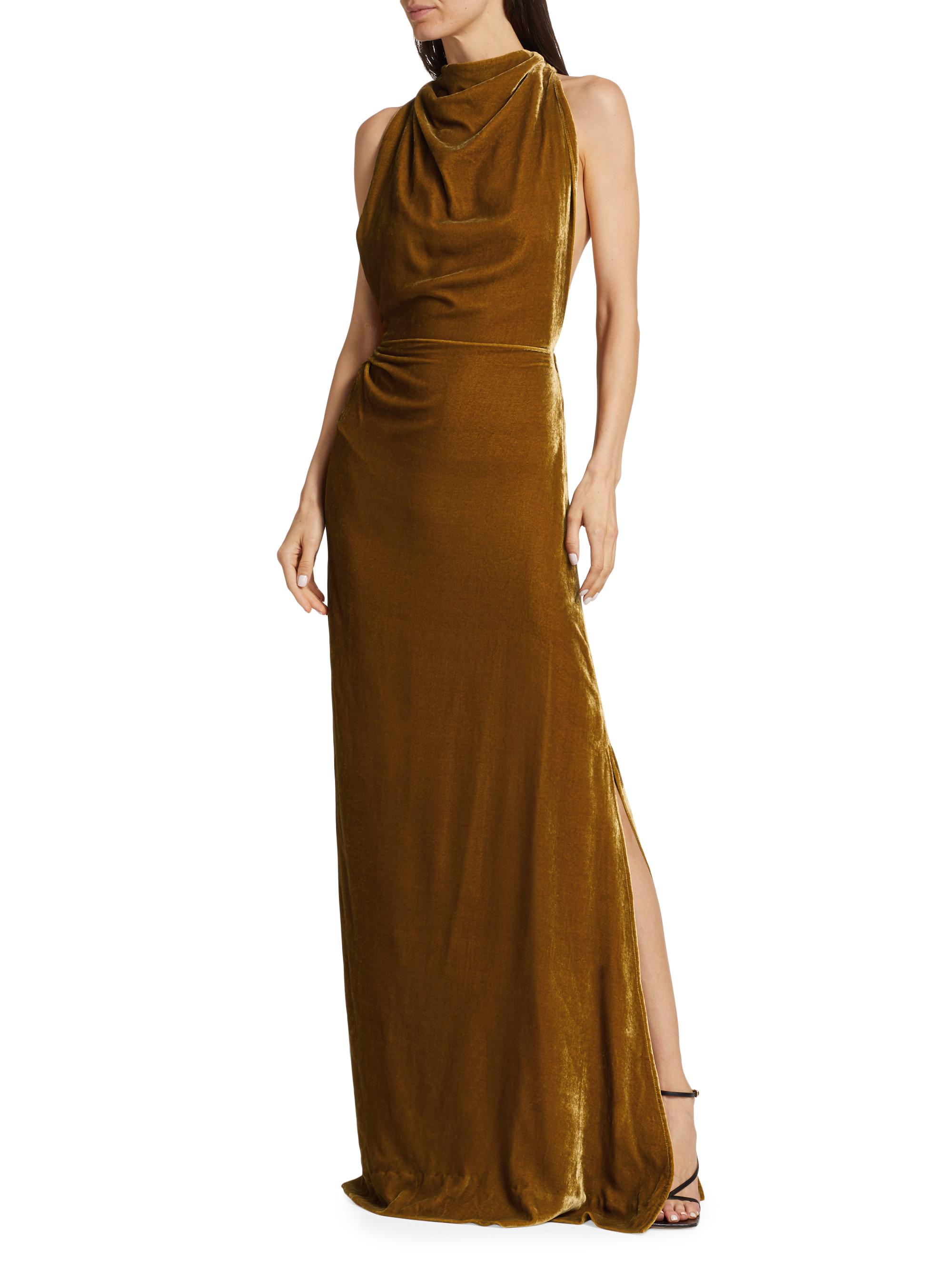 Proenza Schouler Velvet Twist-Back Gown | Saks Fifth Avenue