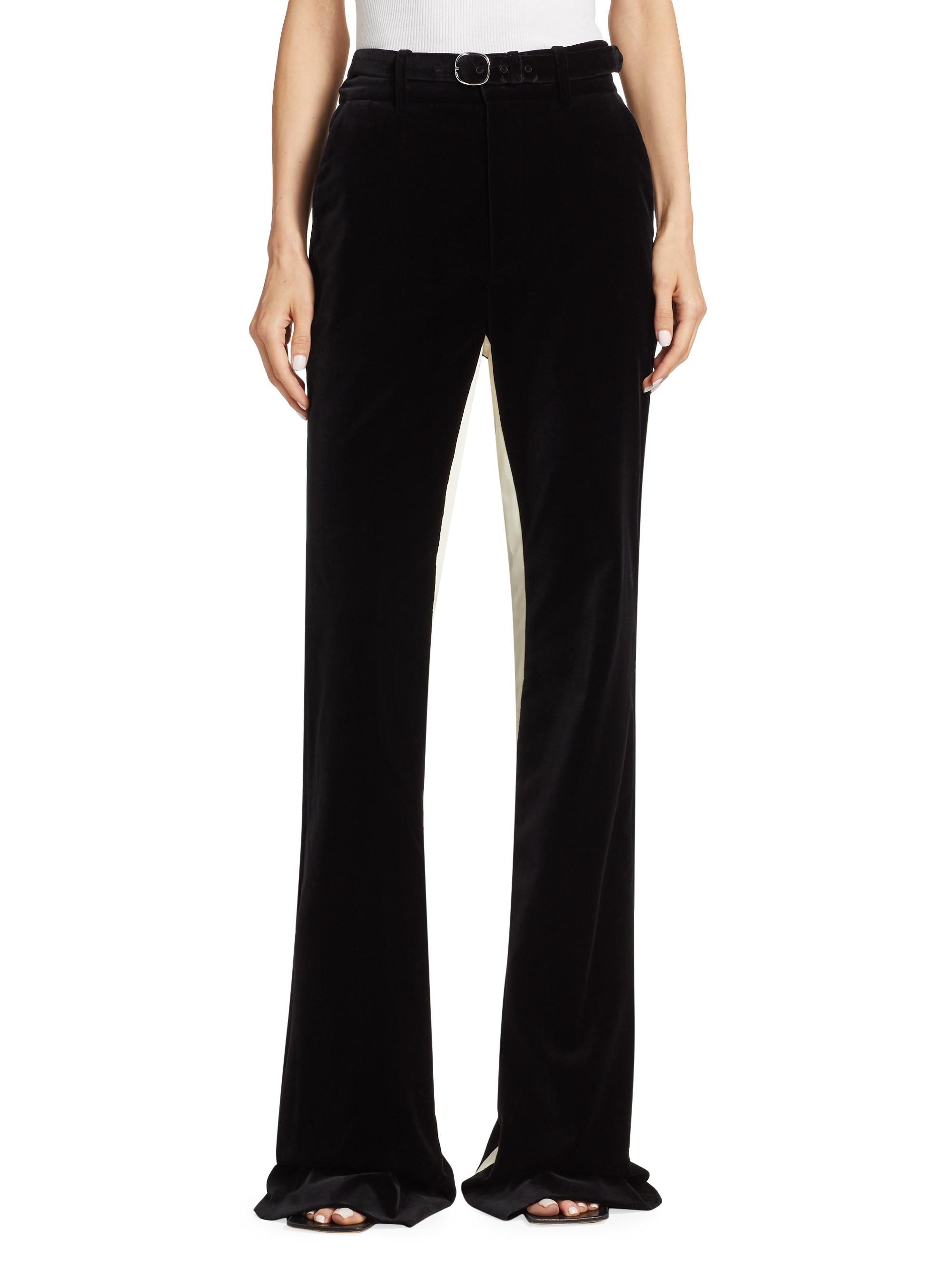 Proenza Schouler velvet flared trousers - Black