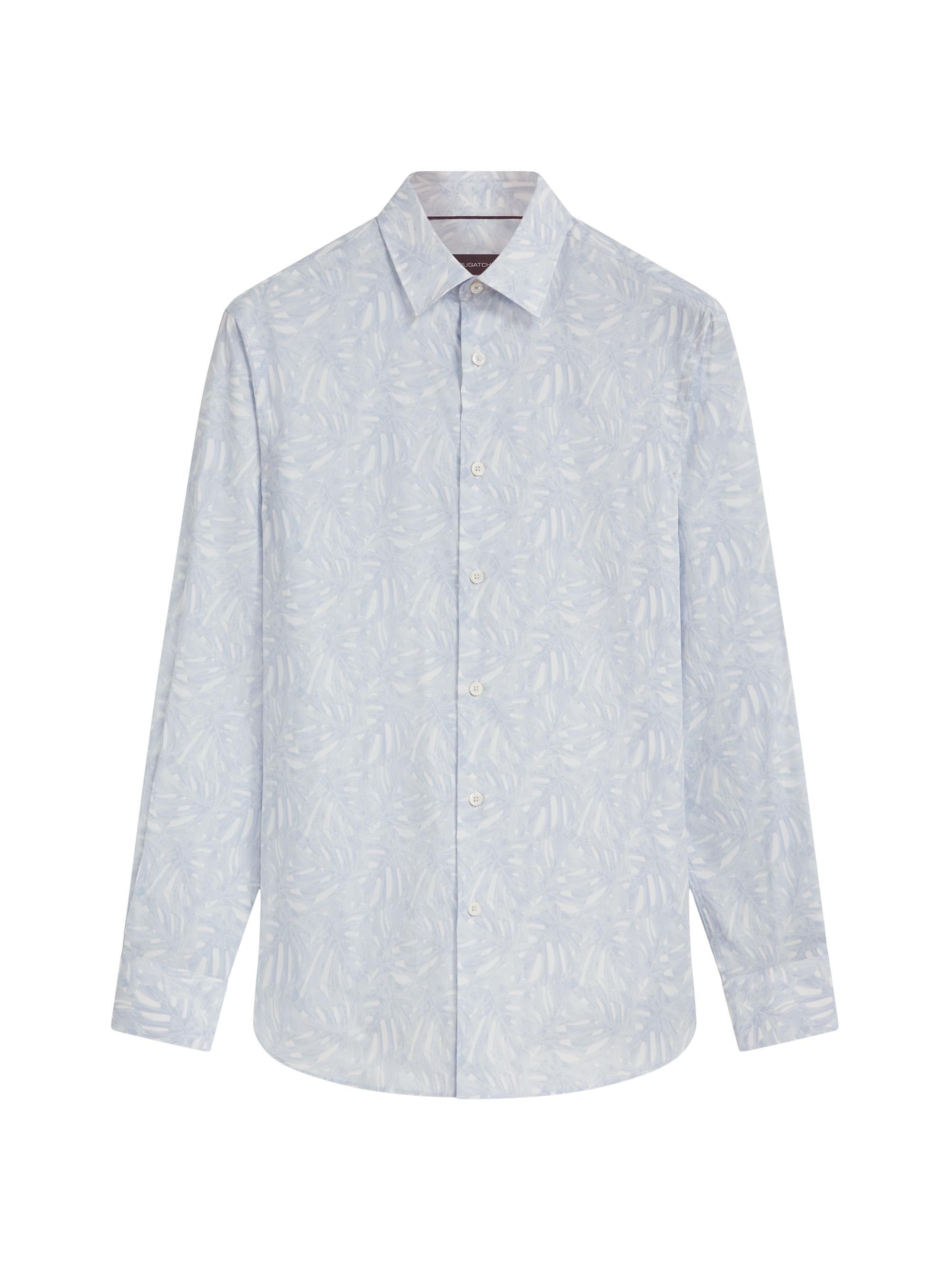 Bugatchi Men's Julian Woven Long-Sleeve Shaped Shirt - Air Blue