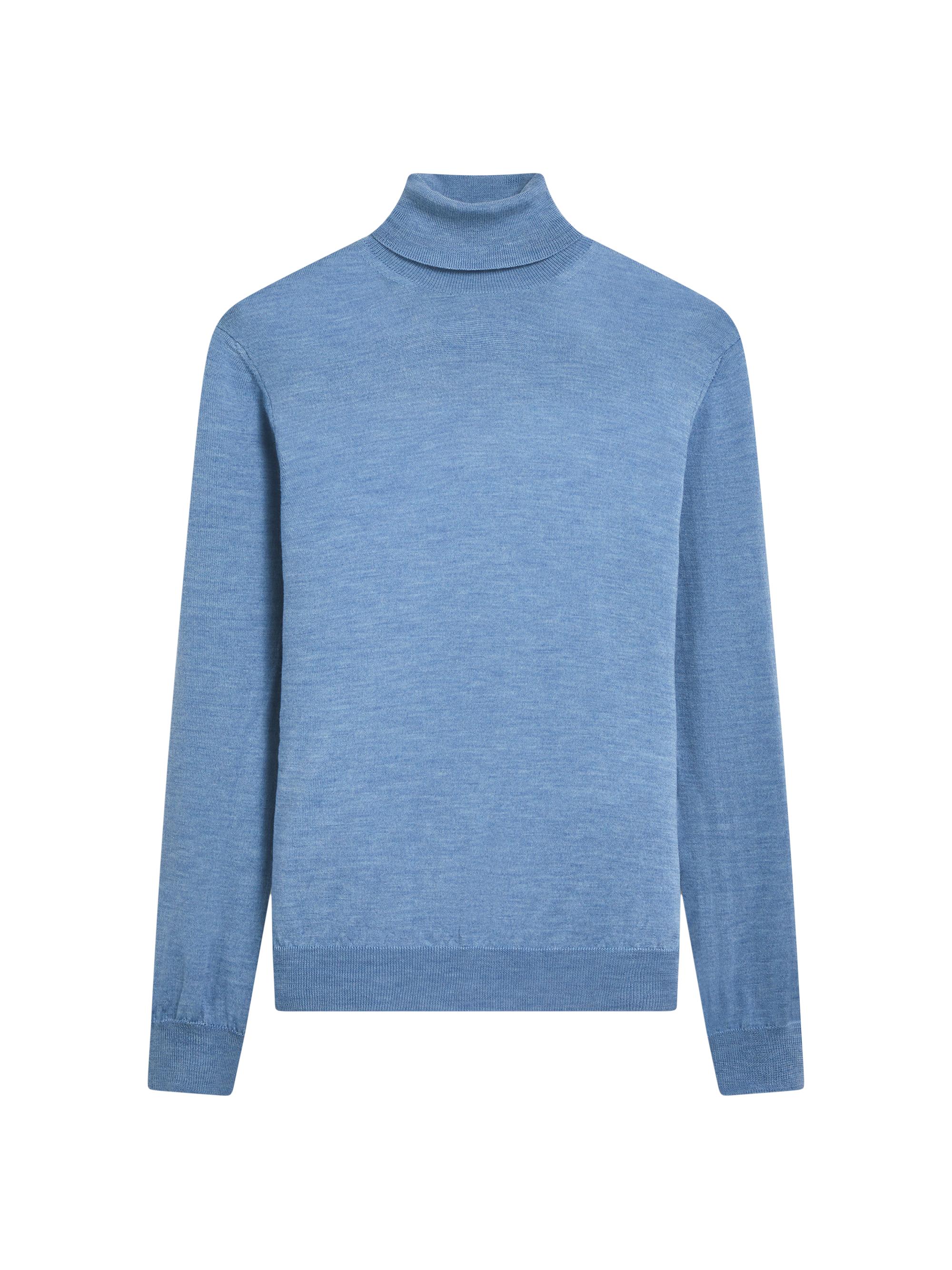 Bugatchi Men's Turtleneck Long-Sleeve Sweater - Air Blue