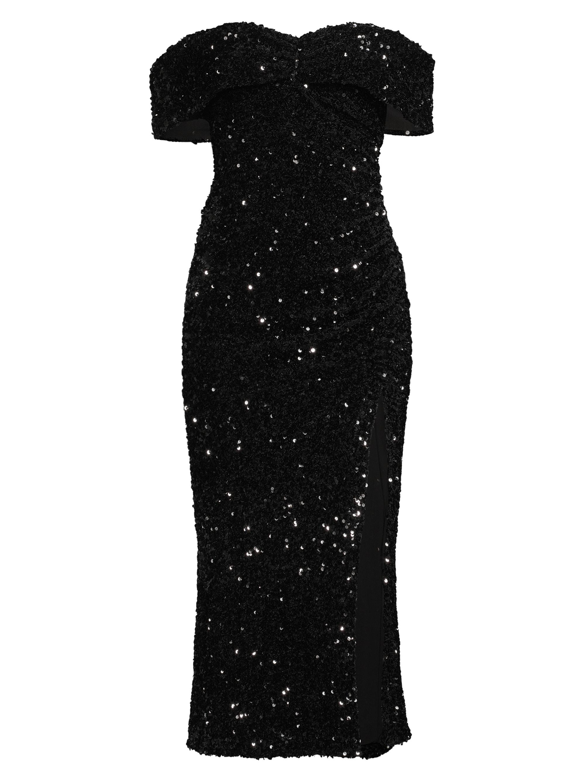 Likely Women's Ronan Off-the-Shoulder Sequined Midi-Dress - Black