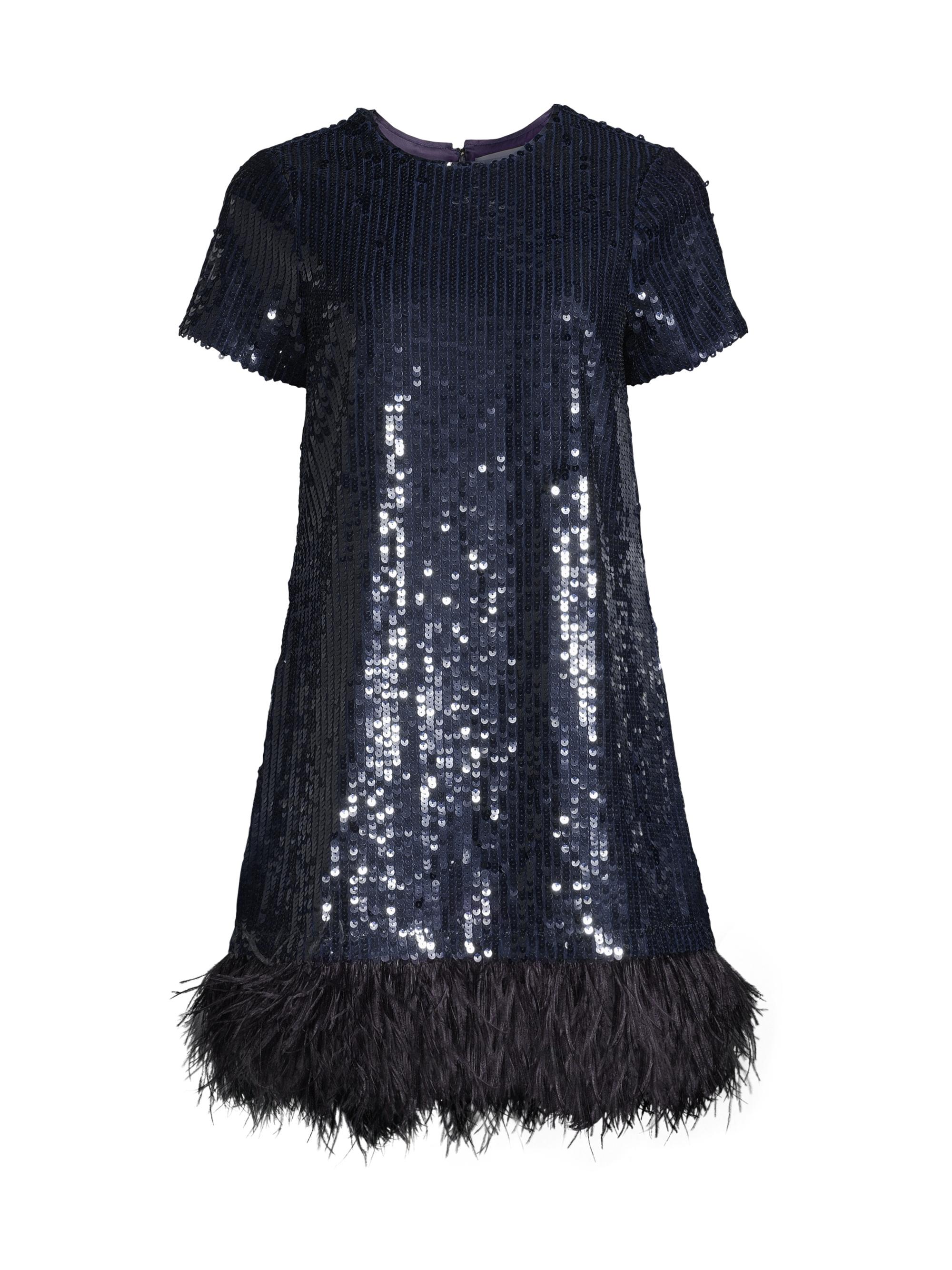 Likely Women's Marullo Sequined Feather Minidress - Navy