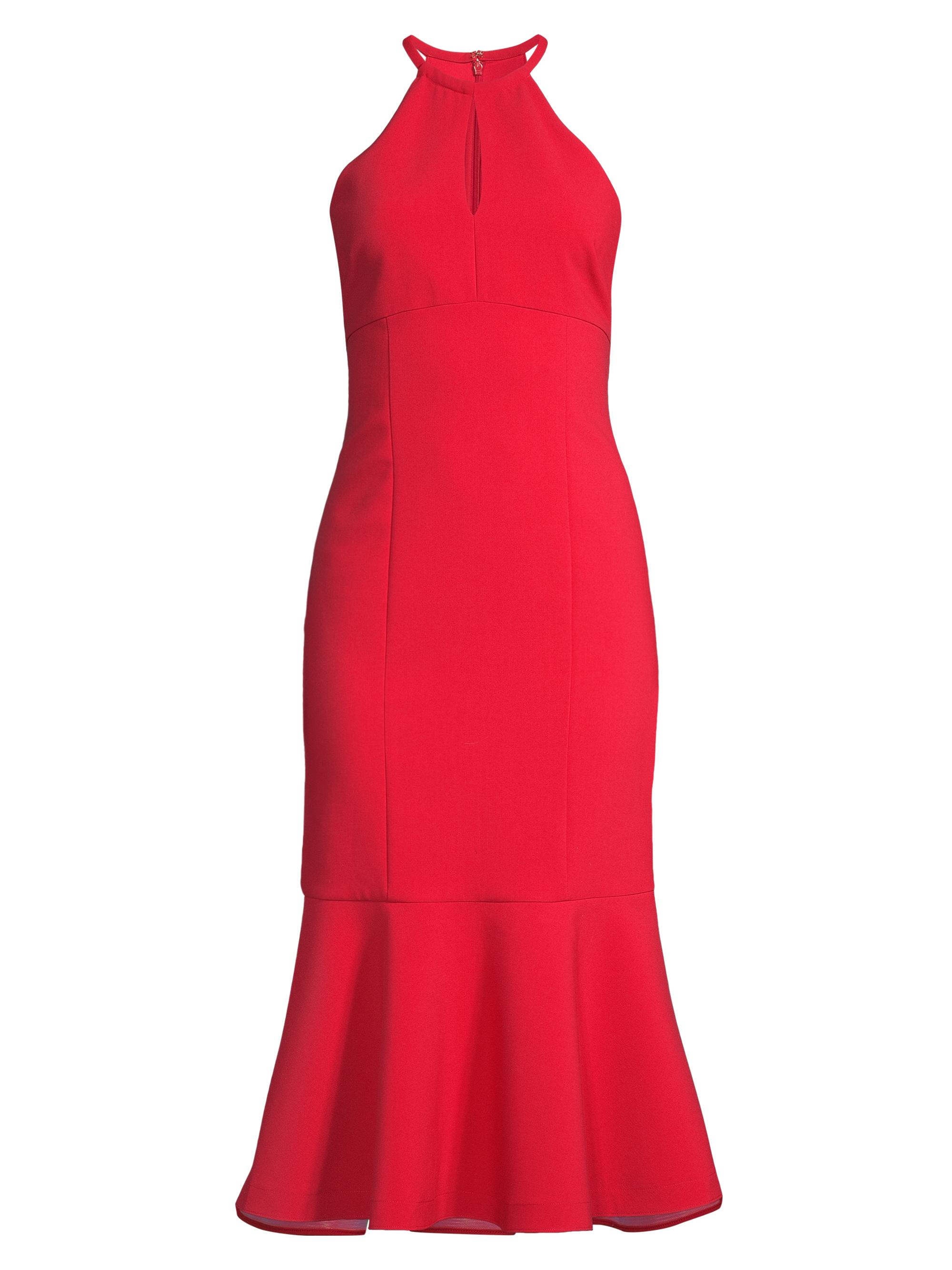 Likely Women's Tammio Cut-Out Flounce Midi-Dress - Scarlet