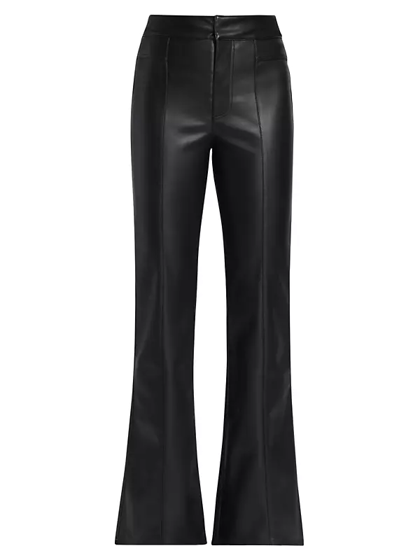 flare leather pants style pantry  Leather pants outfit night, Bell bottoms  outfit, Leather pants outfit