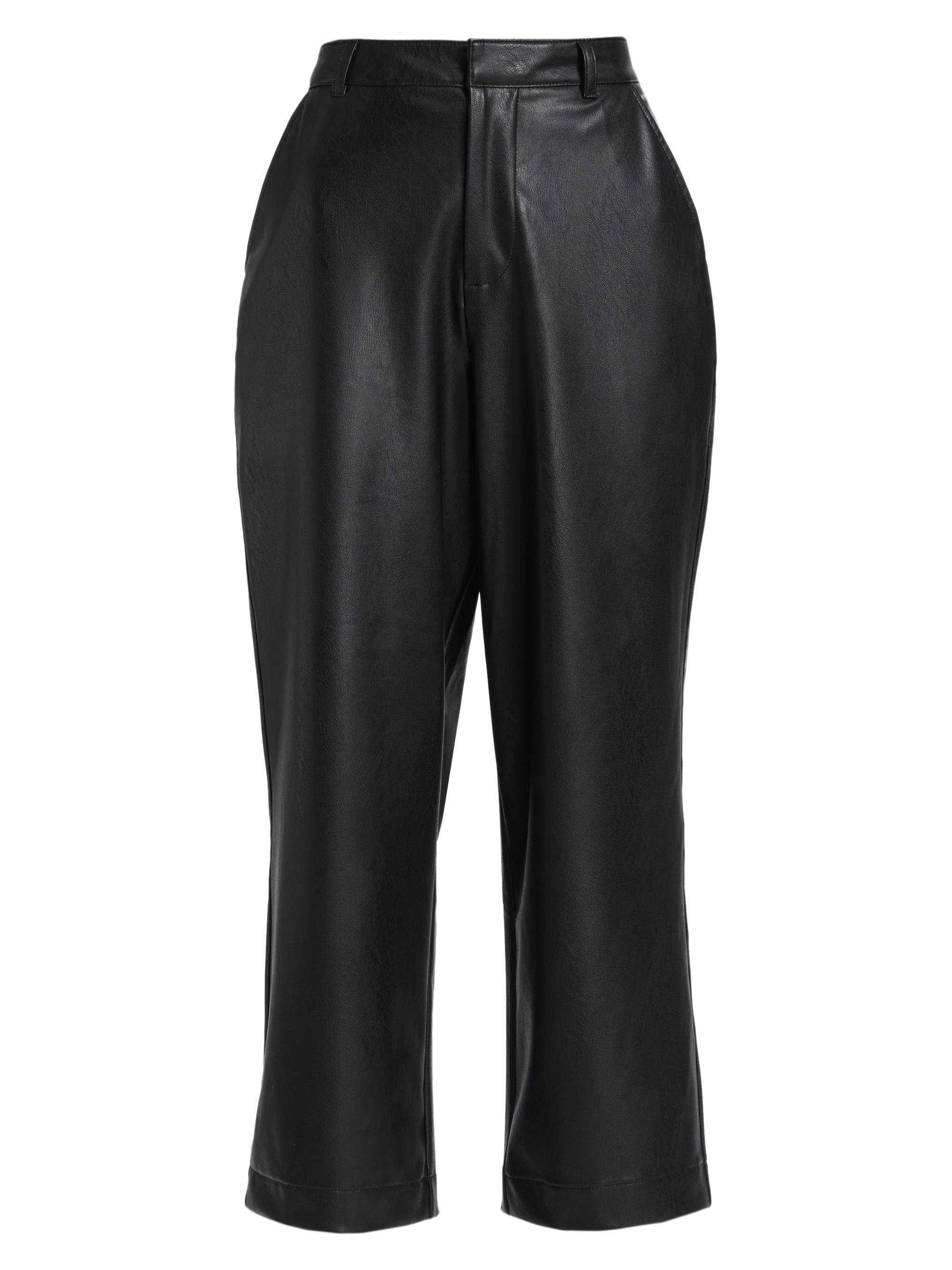 Splendid Women's Wide-Leg Vegan Leather Pants - Black