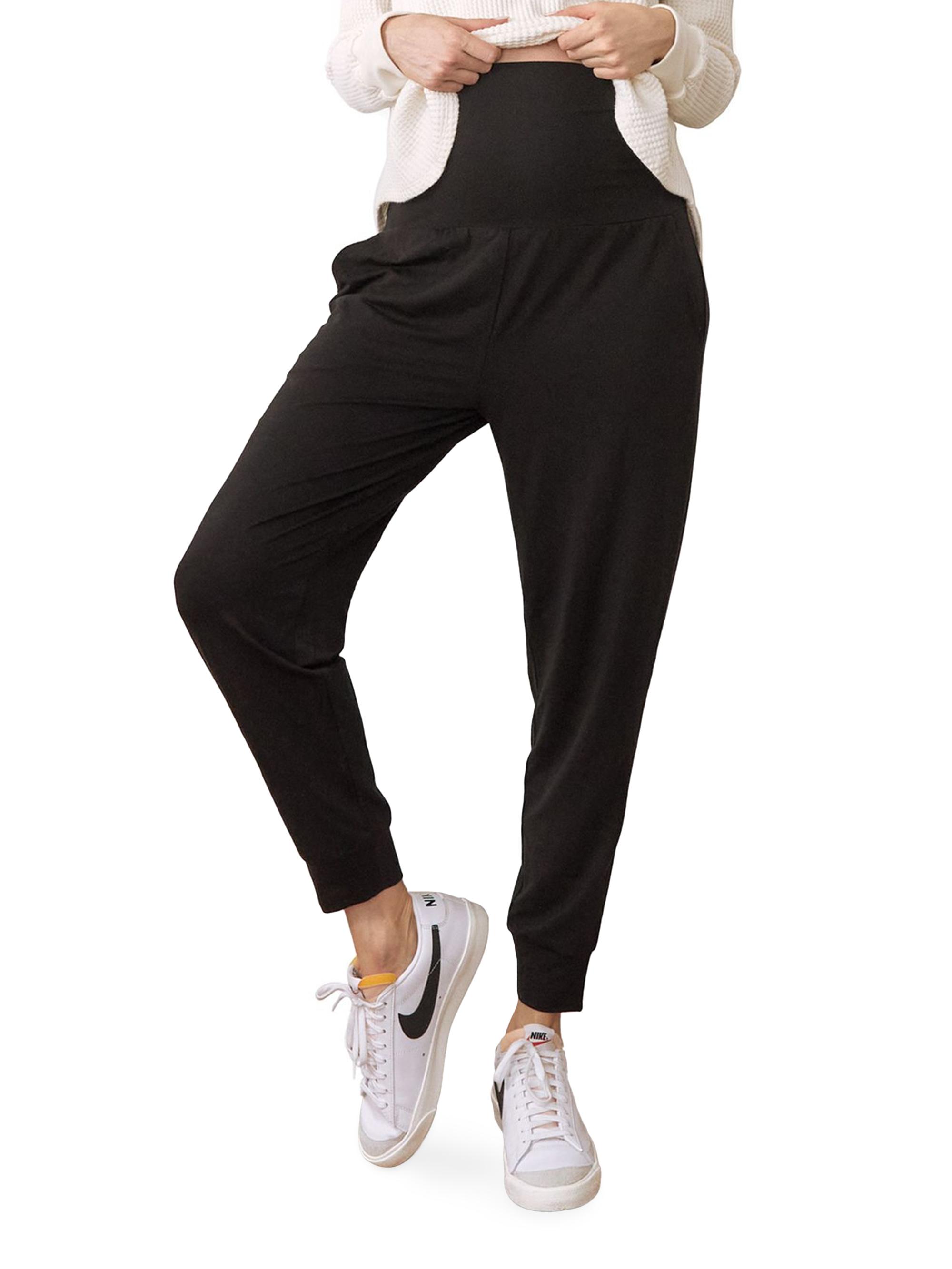Hatch Women's The Over Under The Bump Maternity Easy Pants - Black