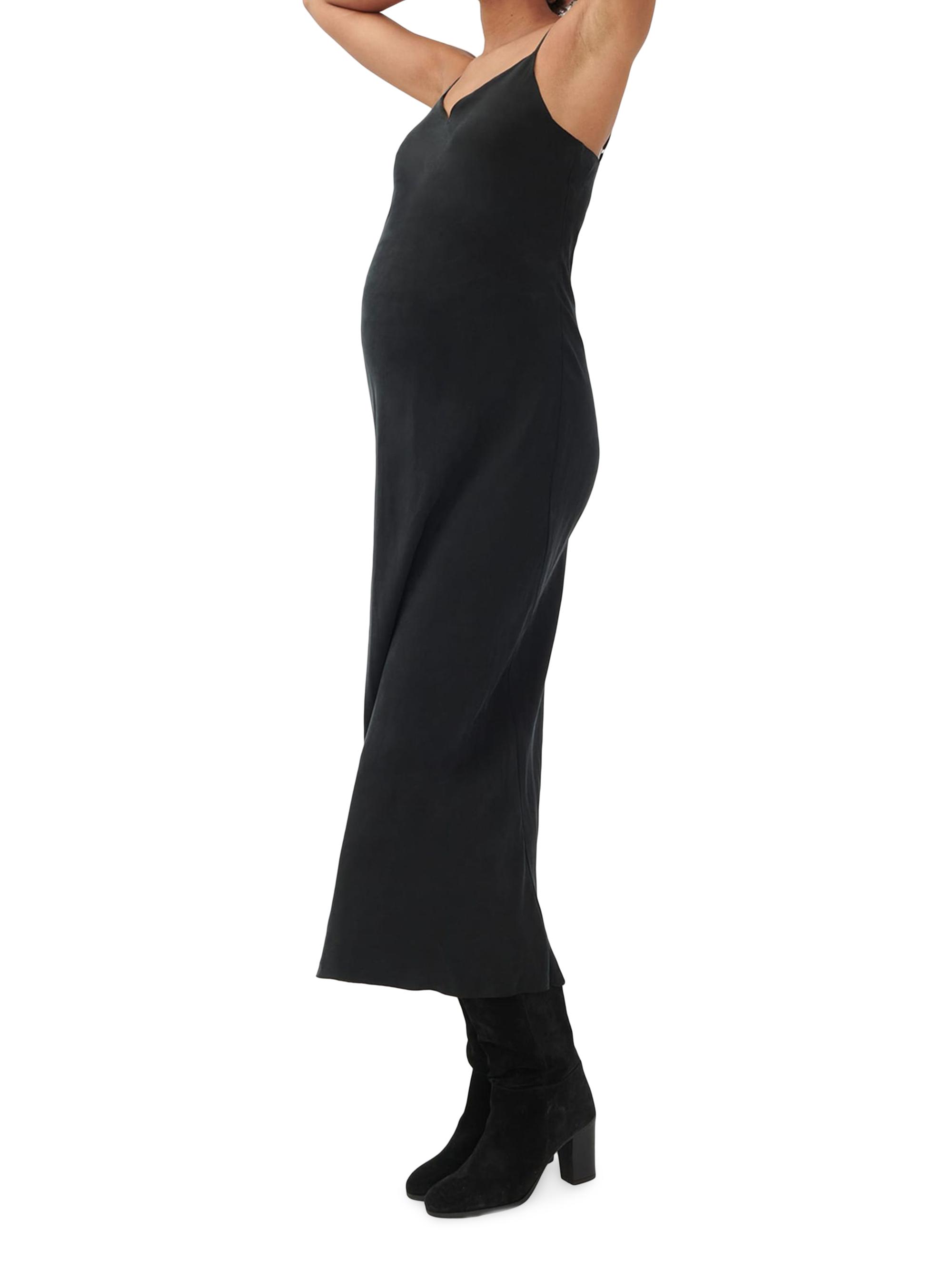 Hatch Women's The Ricky Slip Maternity Midi Dress - Black