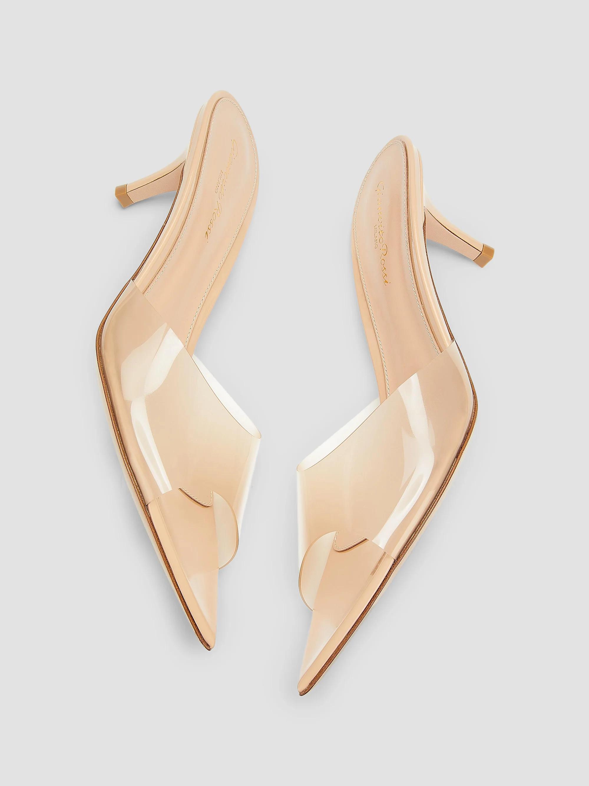 【定価126,000円】美品 gianvito rossi Plexi 23.5 Gianvito Rossi Elle 55MM Plexi Mules | Saks Fifth Avenue