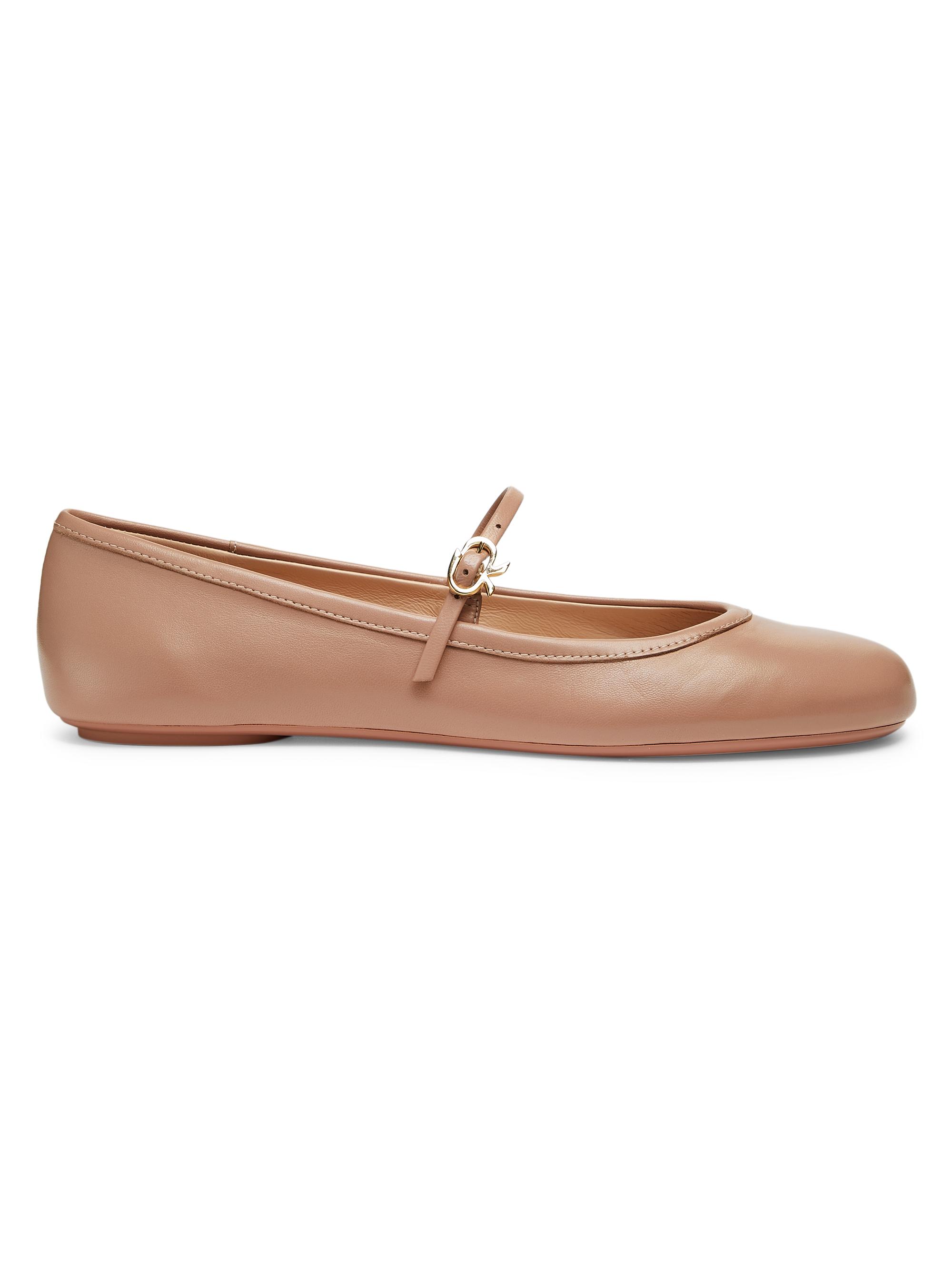 Gianvito Rossi Women's Carla Leather Ballet Flats - Praline