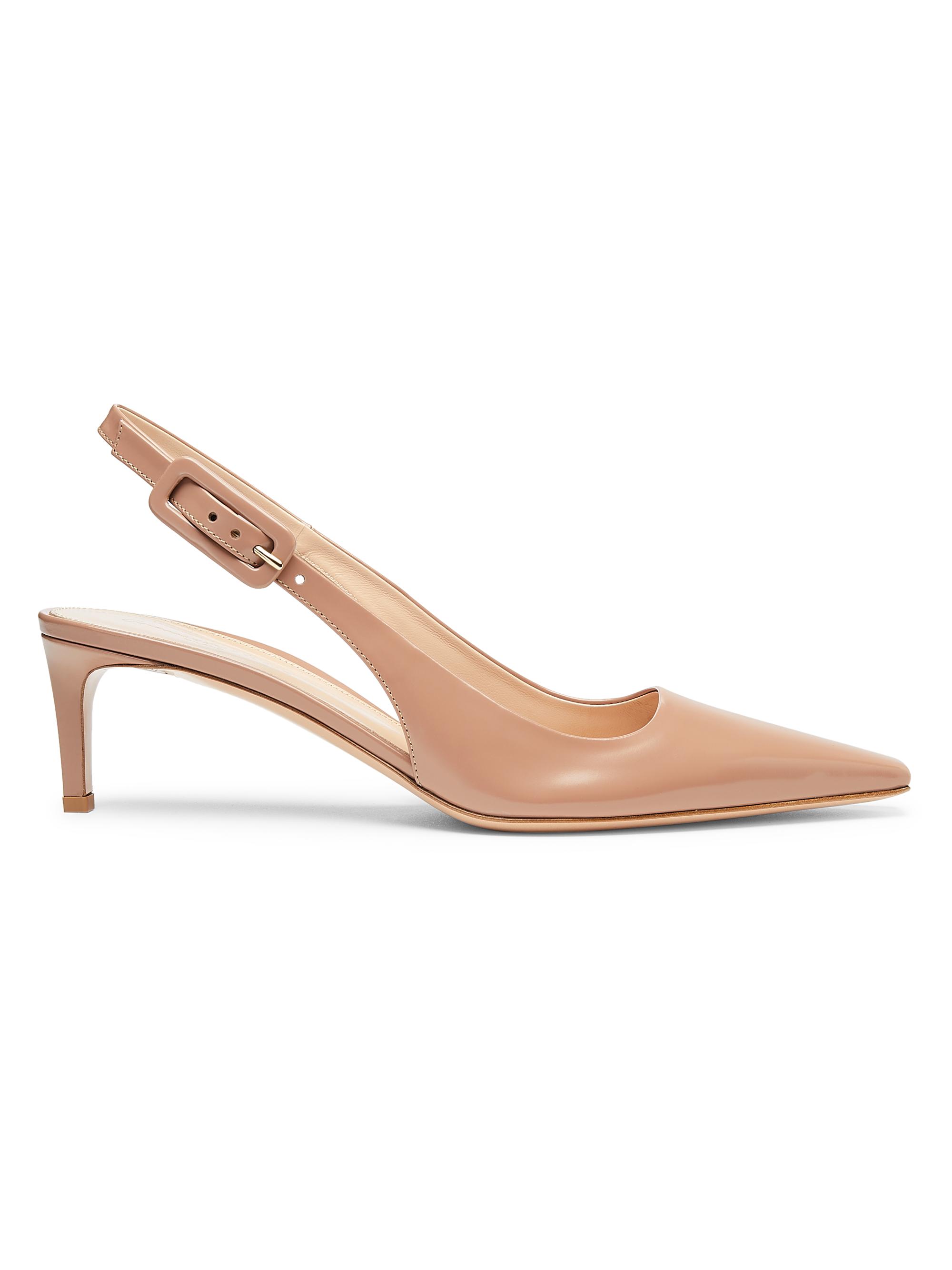 Gianvito Rossi Women's Lindsay 55MM Patent Leather Slingback Pumps - Praline