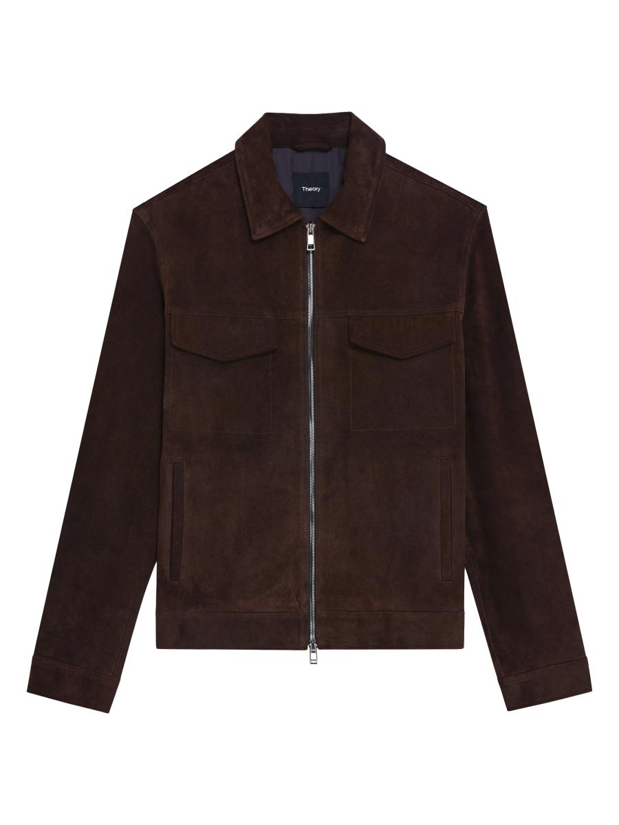 Theory Damien Corduroy Suede Jacket | Saks Fifth Avenue