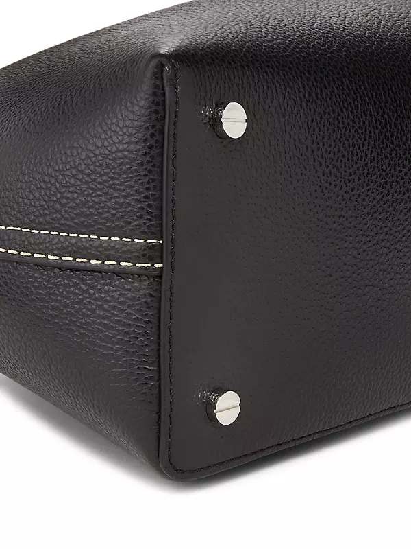 Shop Toteme T-Lock Leather Top-Handle Bag | Saks Fifth Avenue Shop Toteme T-Lock Leather Top-Handle Bag | Saks Fifth Avenue