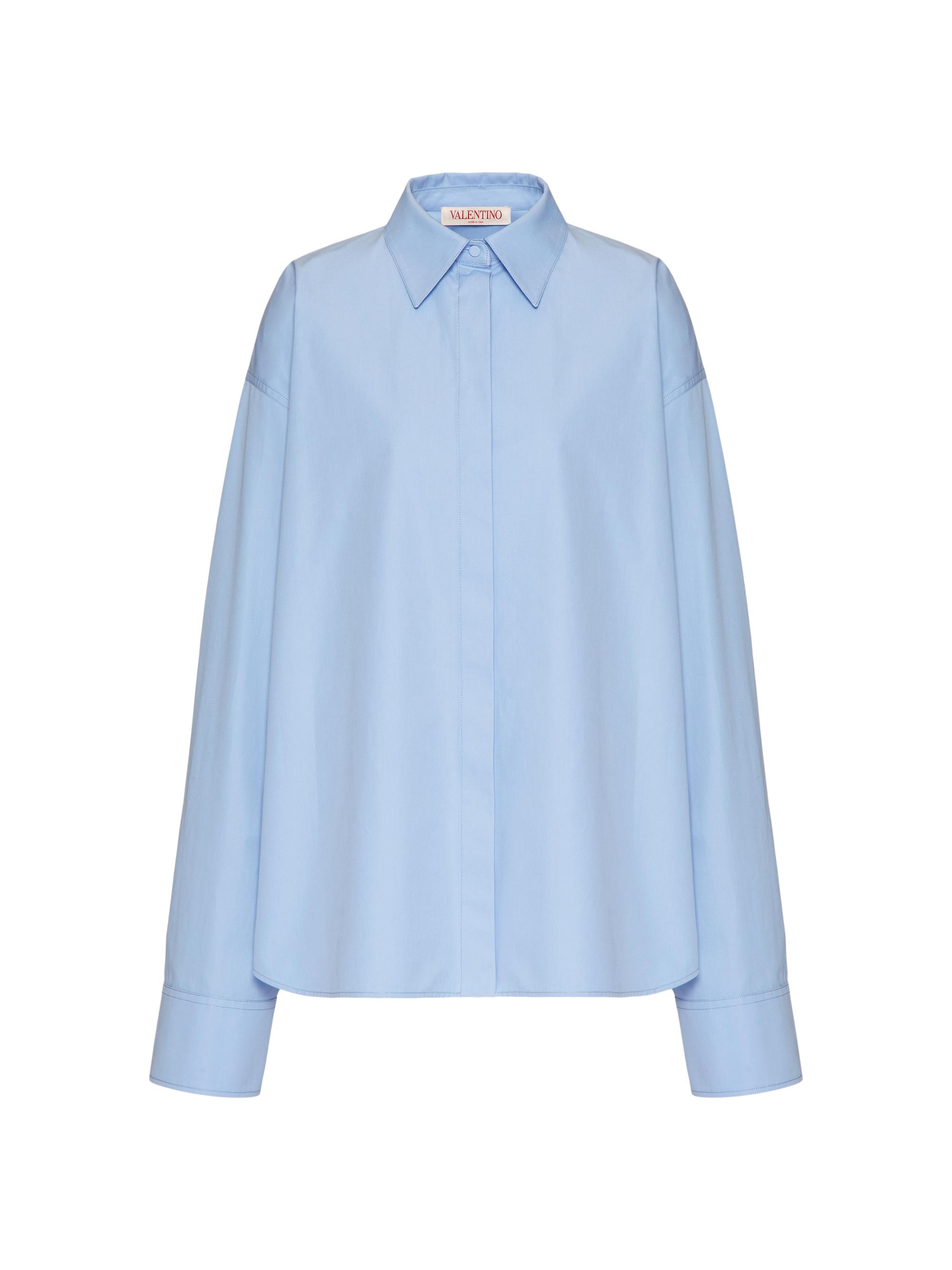 Valentino Garavani Women's Compact Poplin Blouse - Iris Liliac
