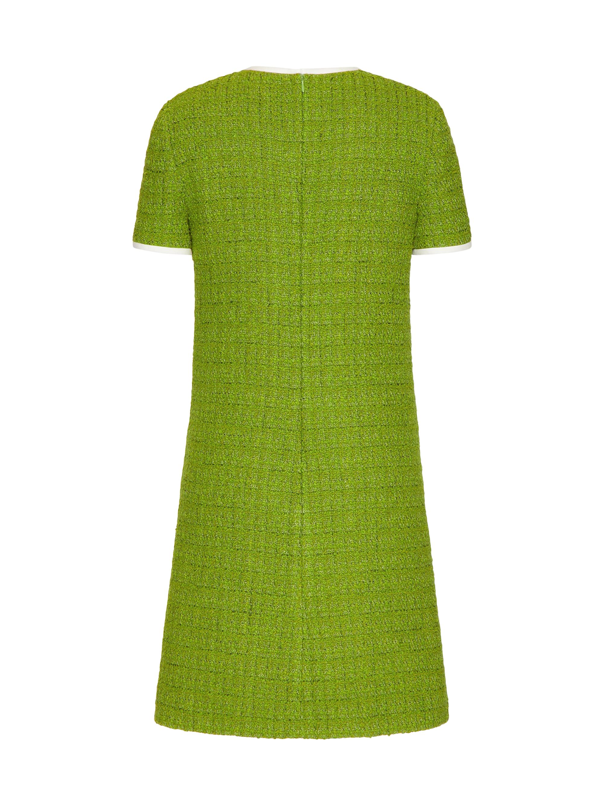 slim fit dress slacks Dreamy Evenings Tweed Mini Dress L / Green main image 0