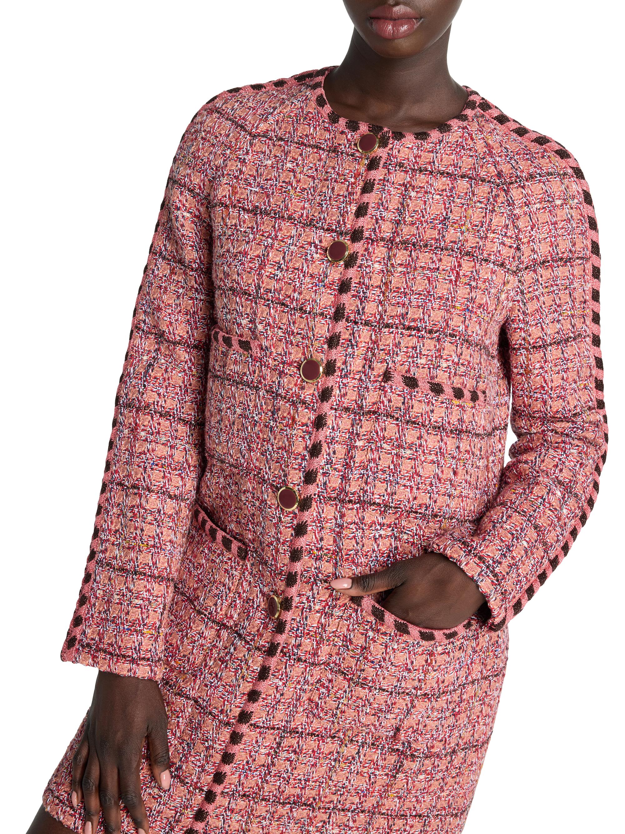 herlipto 】Grace Tweed Jacket pink S Her lip to（ノーカラー