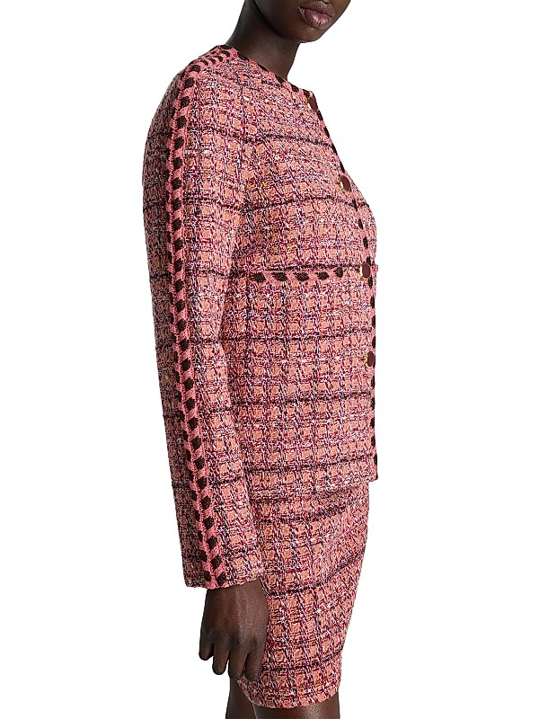 Shop St. John Evening Metallic Slub Tweed Jacket | Saks Shop St. John Evening Metallic Slub Tweed Jacket | Saks