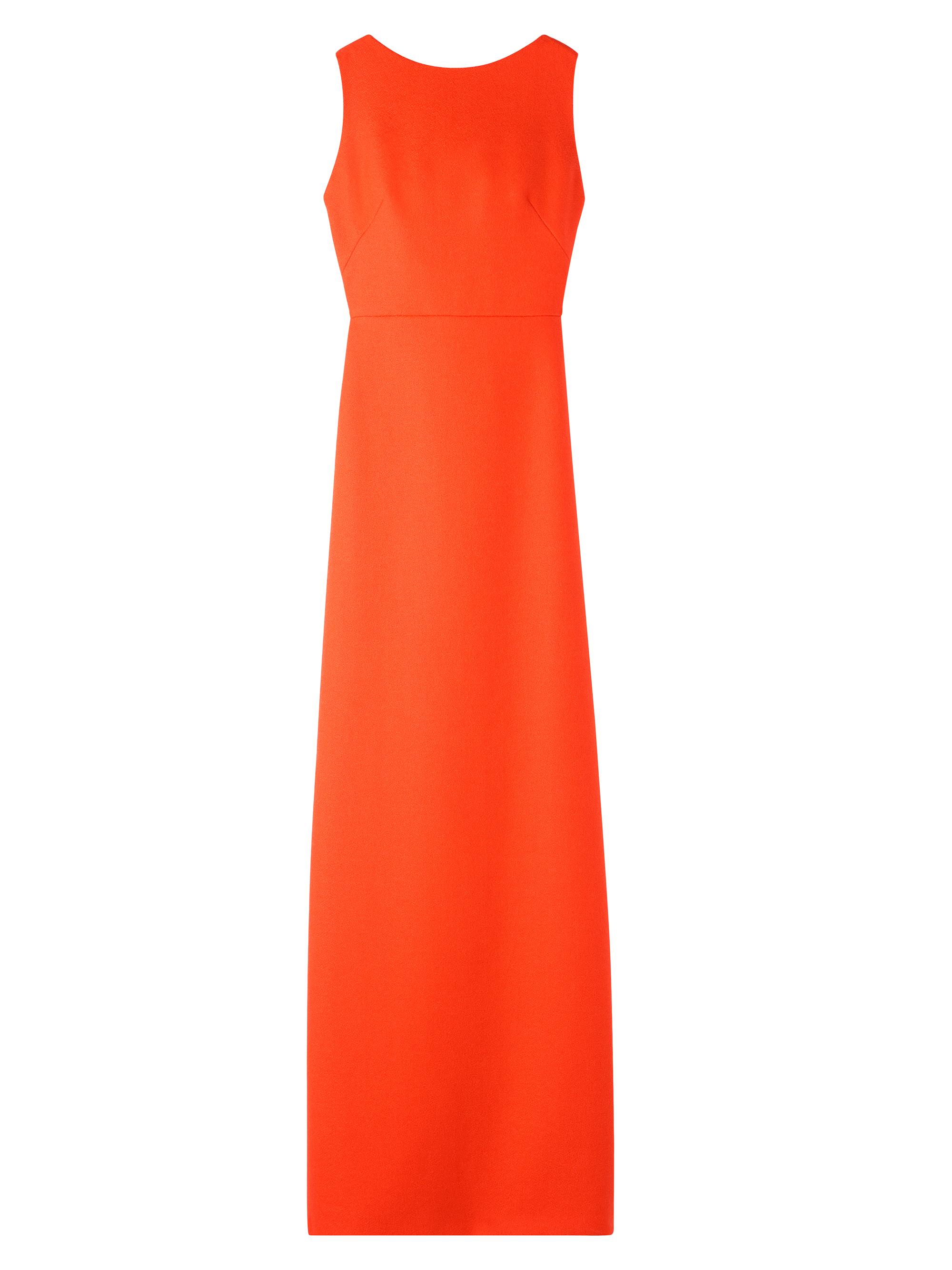 sachin and babi light blue dress St. John Strass-Embellished Square-Neck Sleeveless Sheer Striped Pique Gown