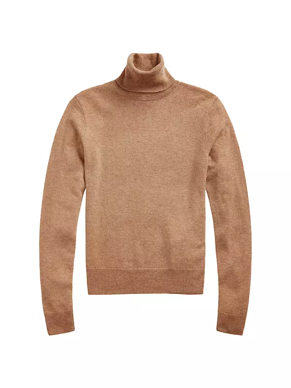 Polo Ralph Lauren Women's Cable Cashmere Turtleneck Sweater - ShopStyle