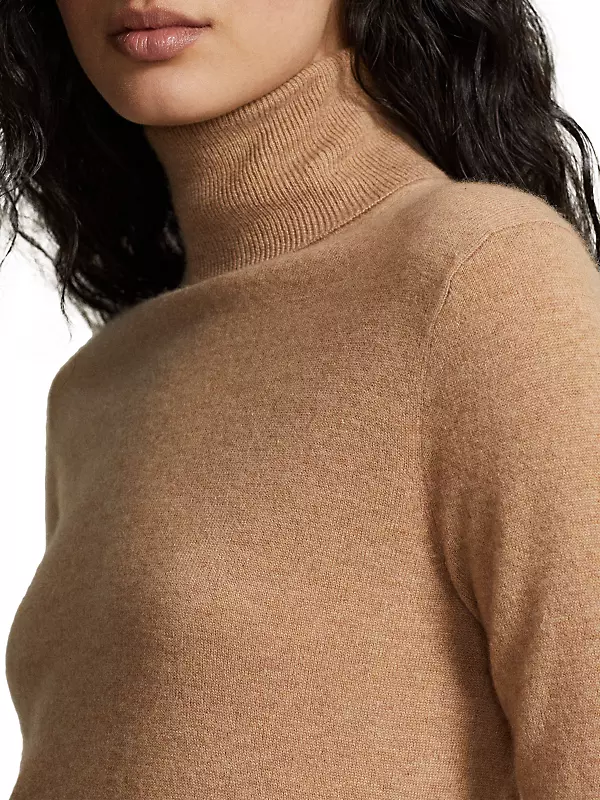 Lauren Ralph Lauren Womens Alkione Cashmere Knit Turtleneck Sweater 