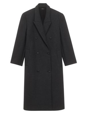 Theory double-breasted belted trench coat - Grey