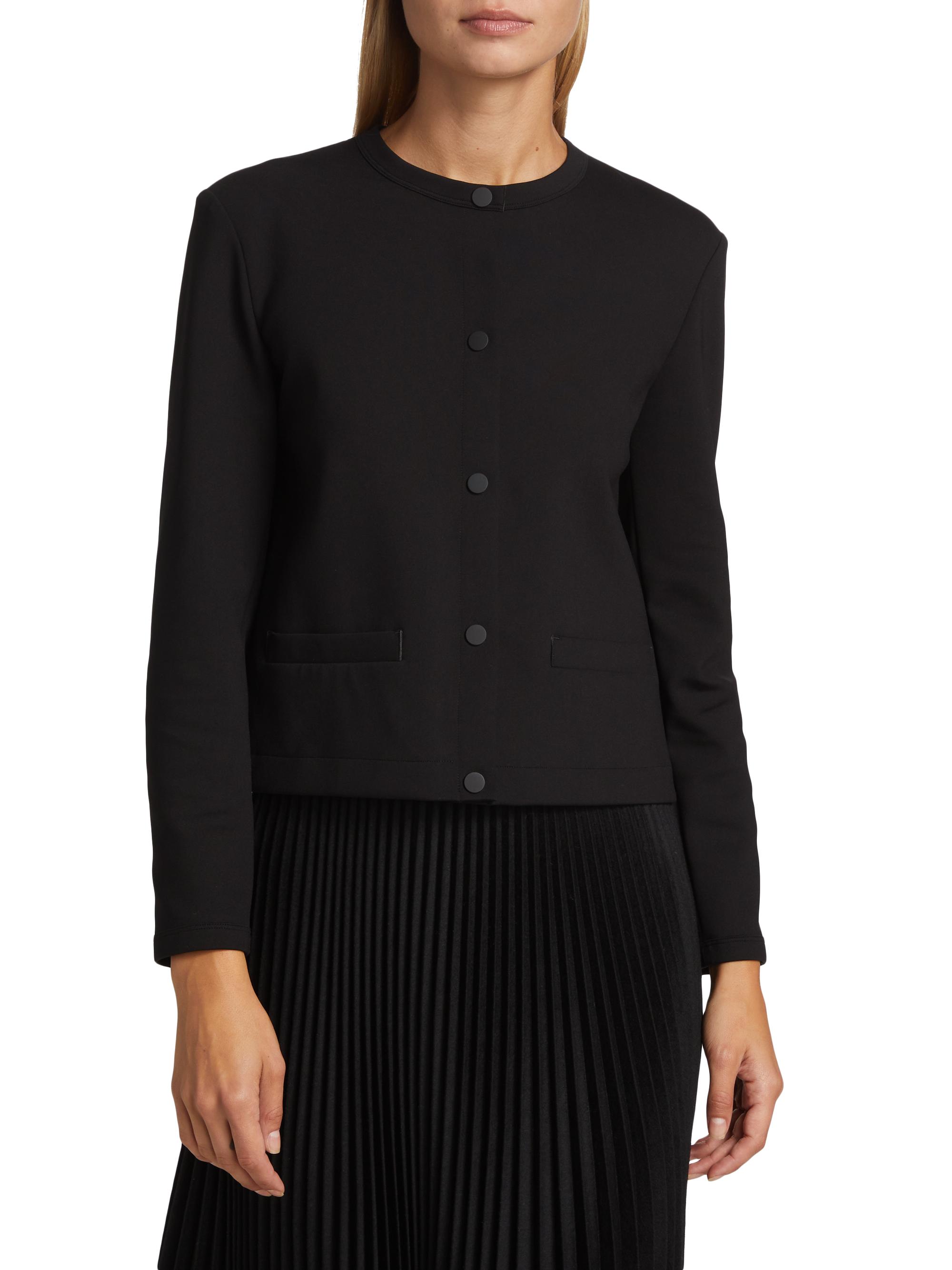 Theory Neoprene Crop Jacket | Saks Fifth Avenue