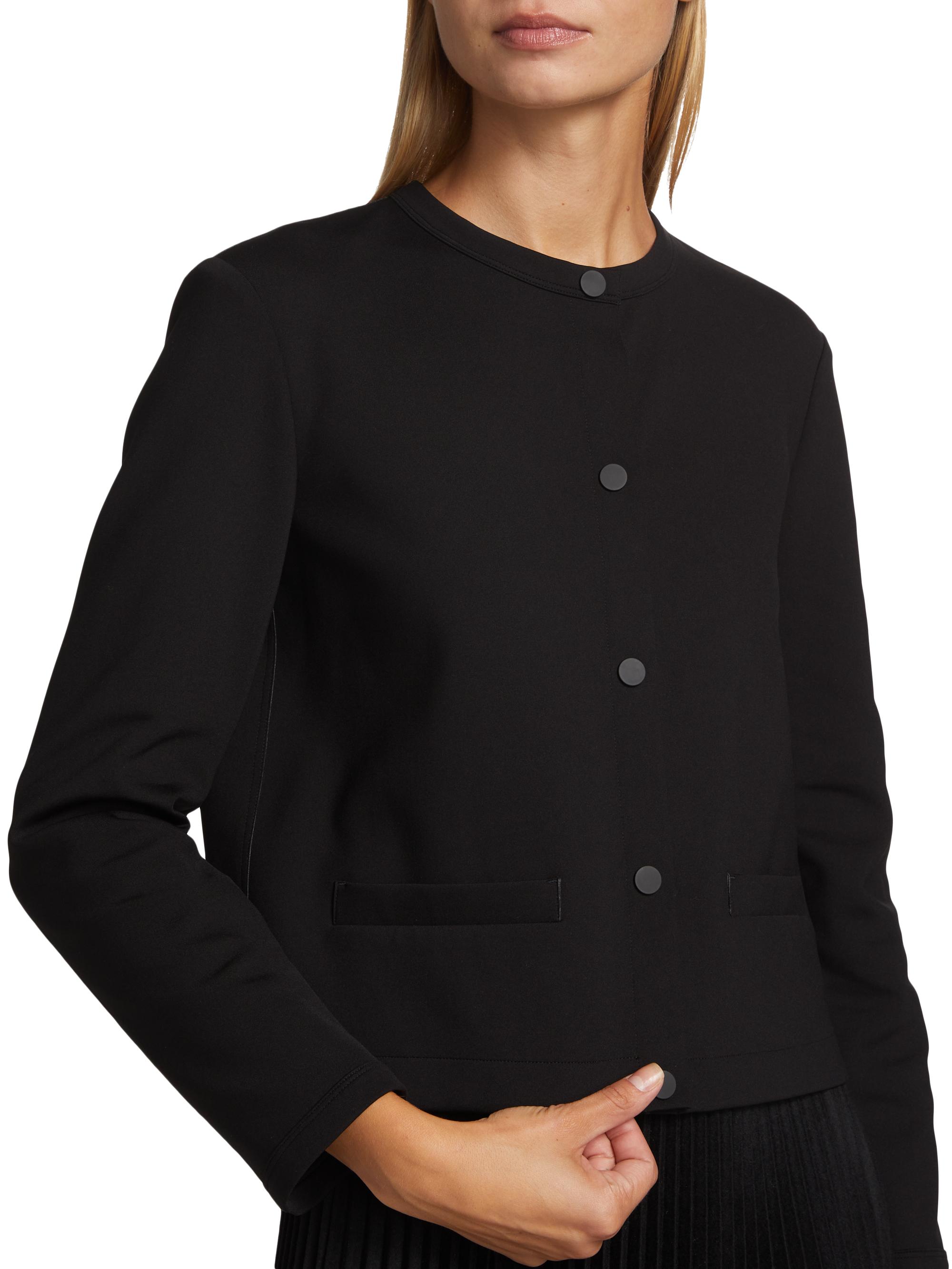Theory Neoprene Crop Jacket | Saks Fifth Avenue