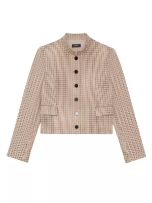Shop Theory Utilitarian Houndstooth Jacket | Saks Fifth Avenue