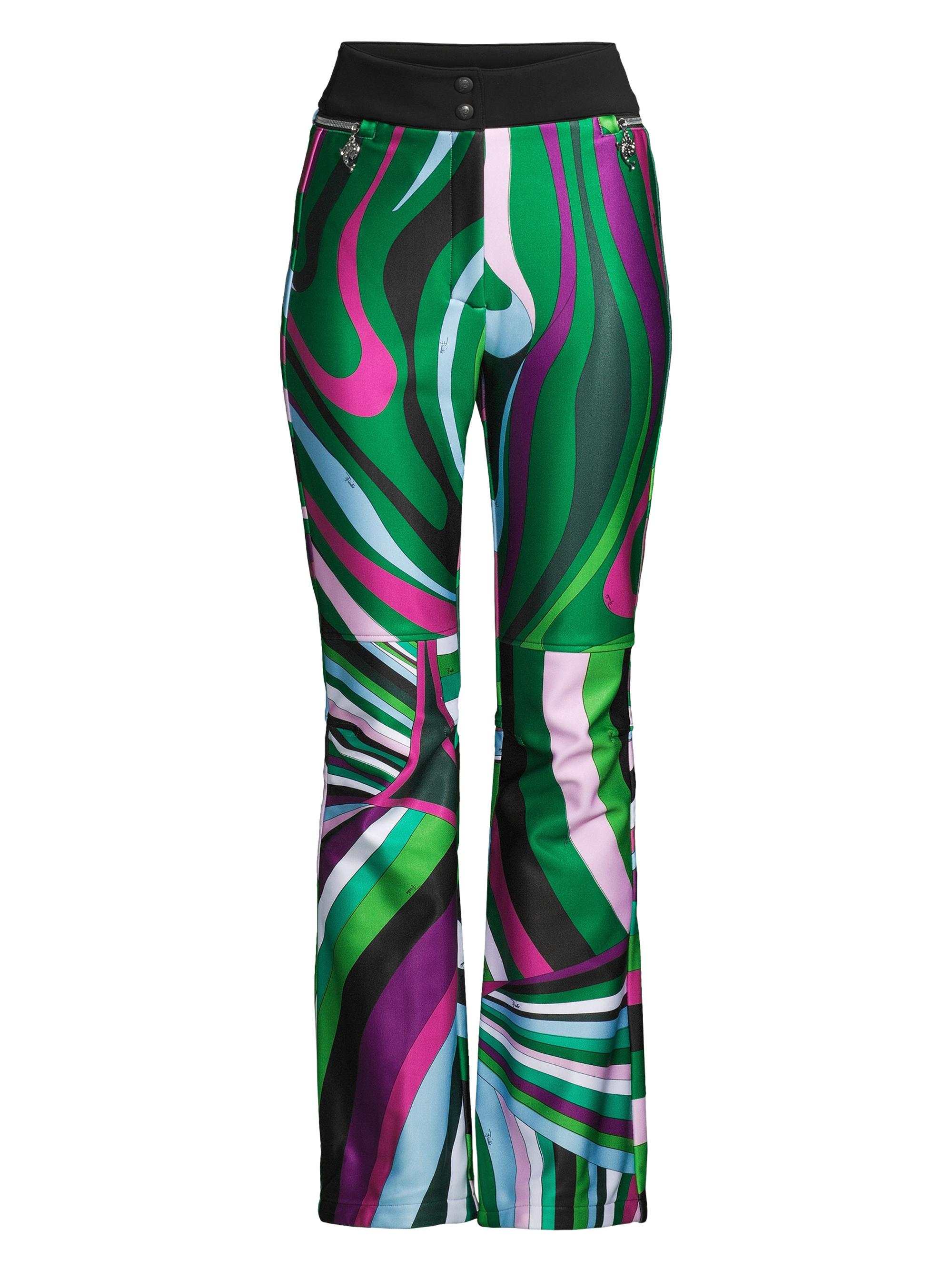Fusalp Women's Pucci x  Elancia Swirled Pants - Green Fuchsia Multi