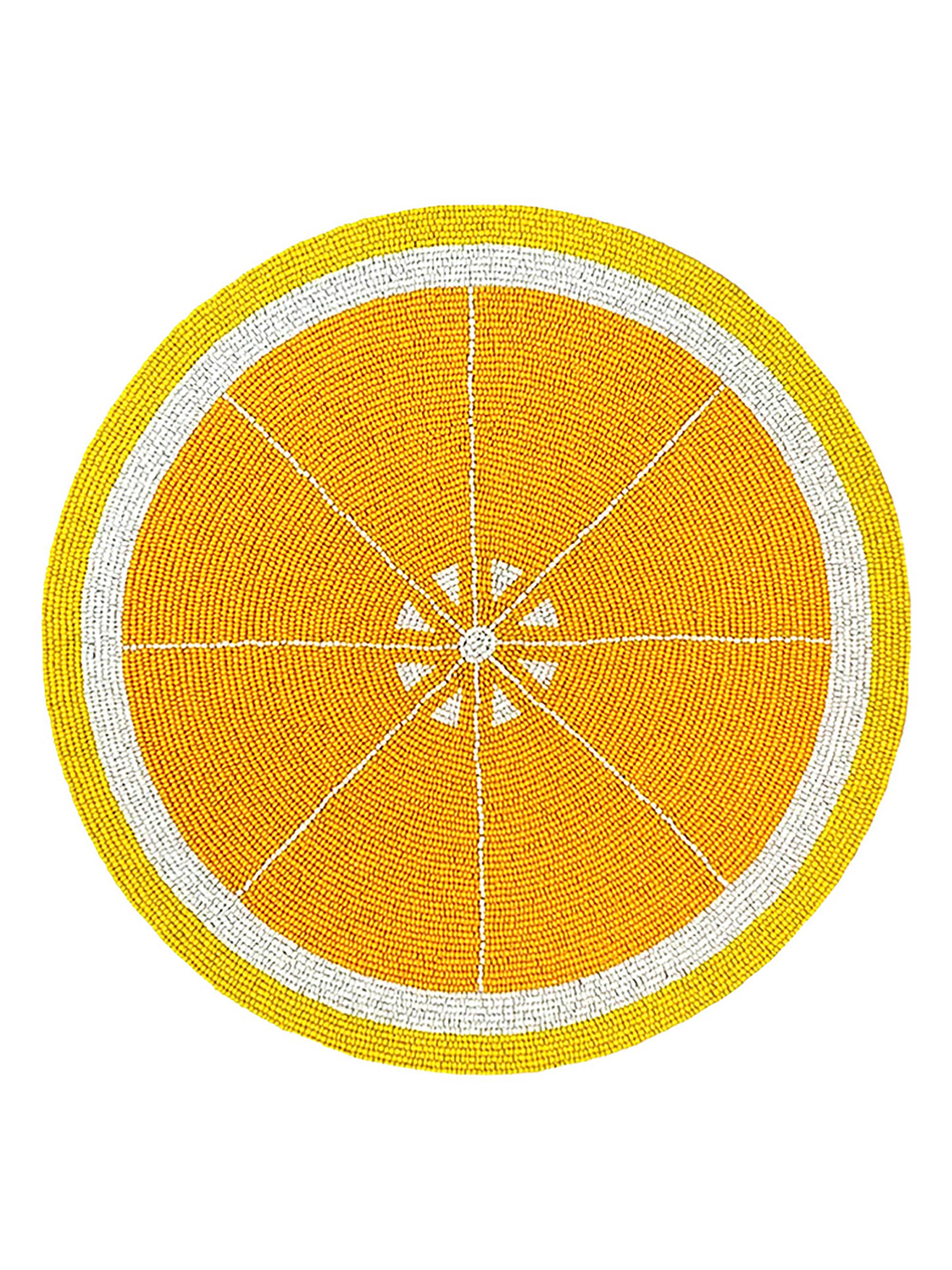 Von Gern Home Fruit Placemats, Set of 2 - Yellow