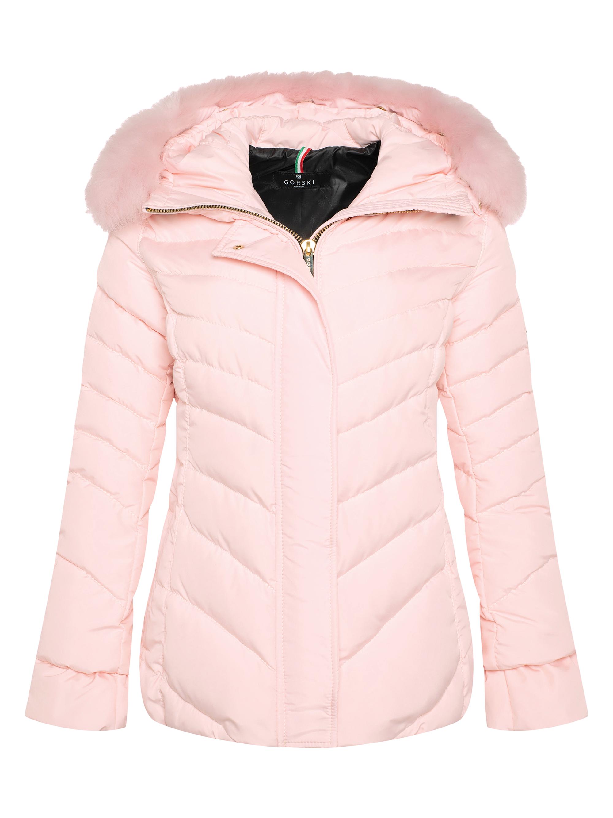 Gorski Women's Apres-Ski Chevron Jacket - Pink