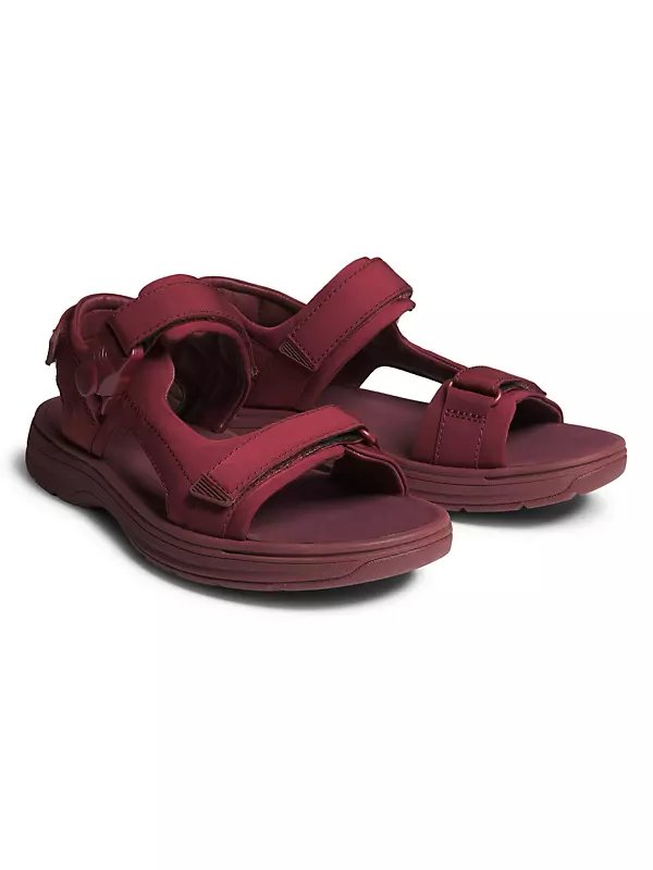 Cur Leather-Blend Sandals