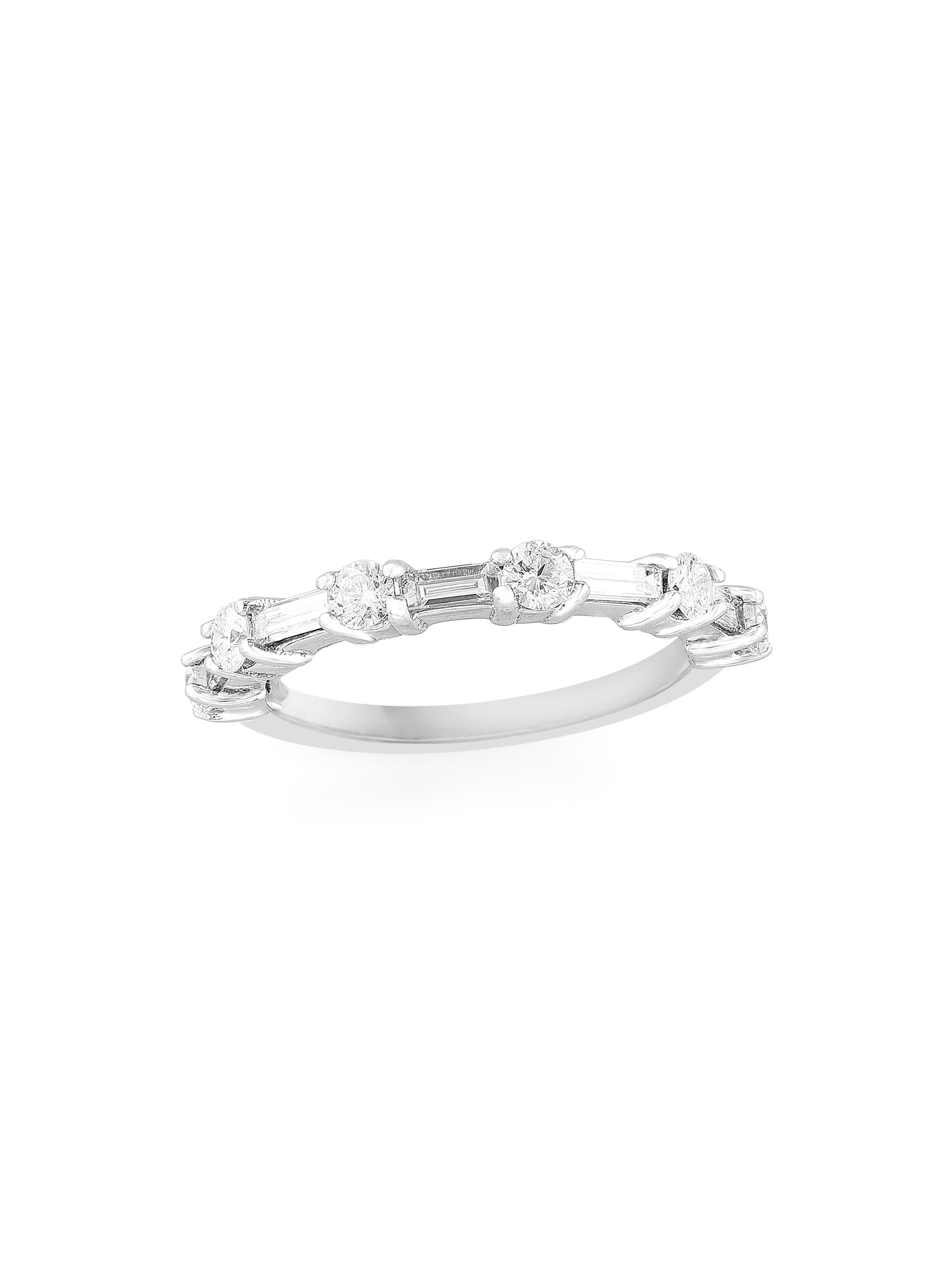 Saks Fifth Avenue Collection Women's 14K White Gold & 0.82 TCW Diamond Band Ring - White Gold