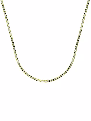 14K Gold & 8.01 TCW Diamond Tennis Necklace