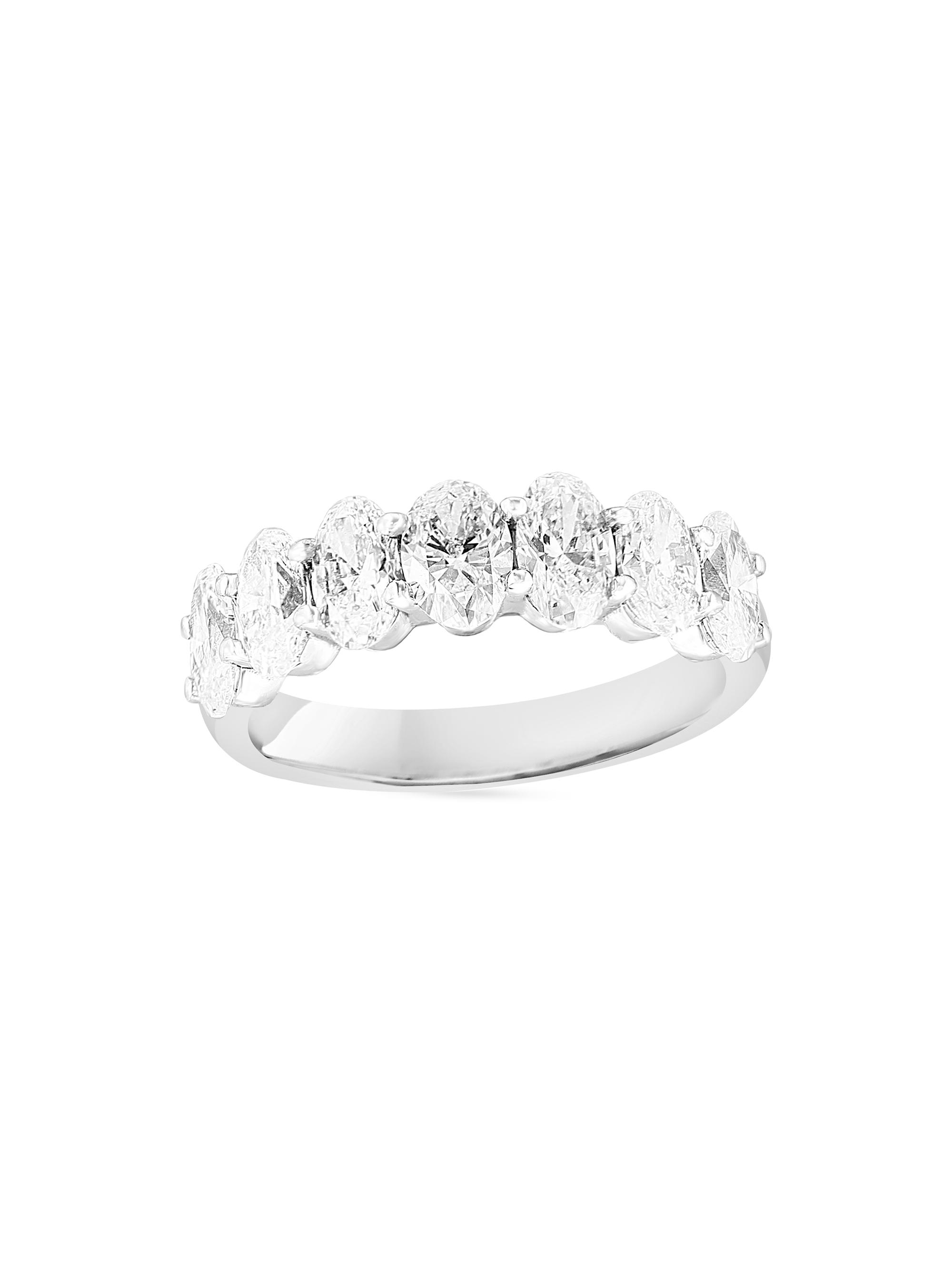 Saks Fifth Avenue Collection Women's 14K White Gold & 2.23 TCW Oval Natural Diamond Ring - White Gold