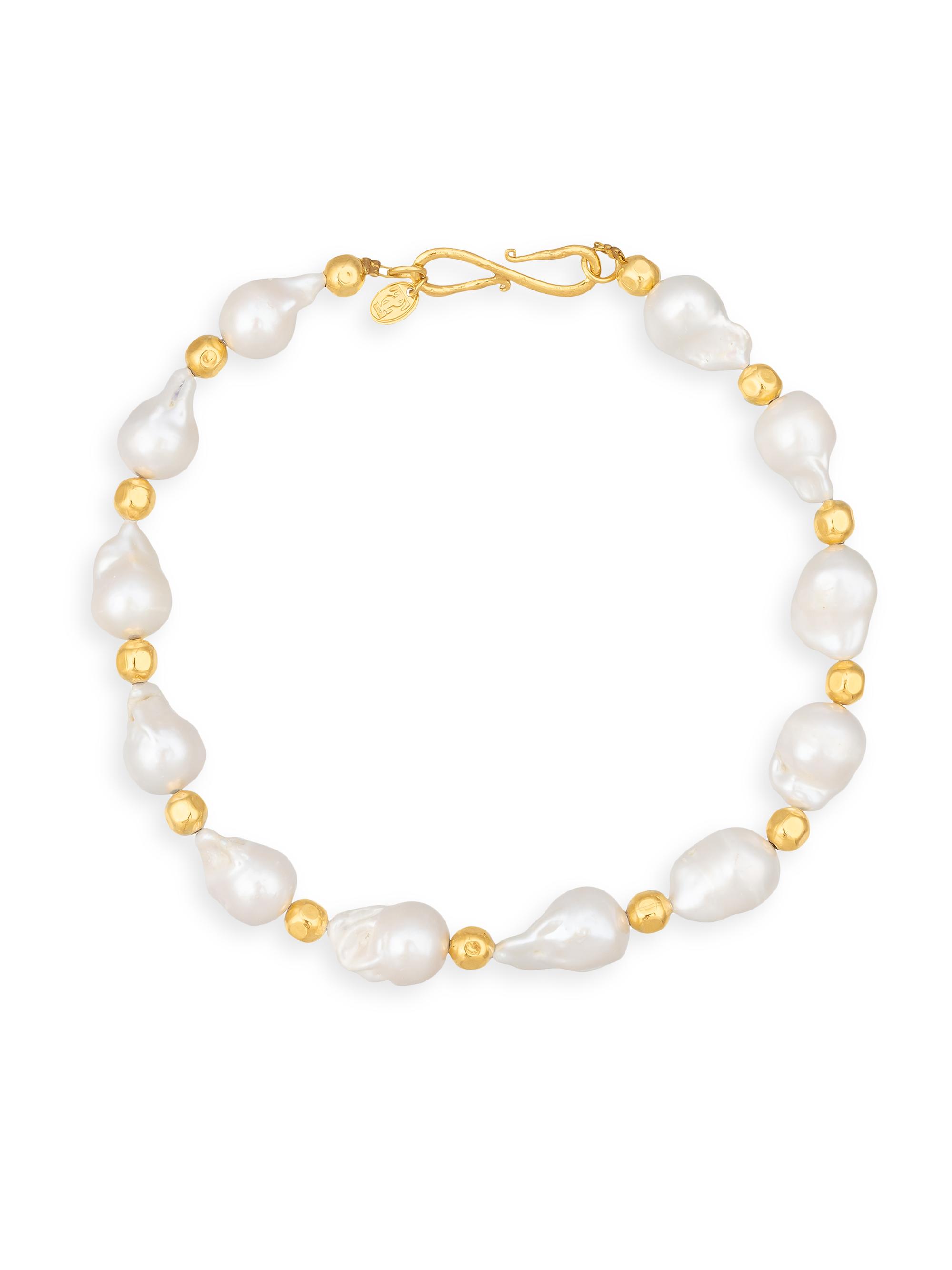 Sylvia Toledano Women's Grace 22K-Gold-Plated & Cultured Freshwater Pearl Necklace - Yellow Gold