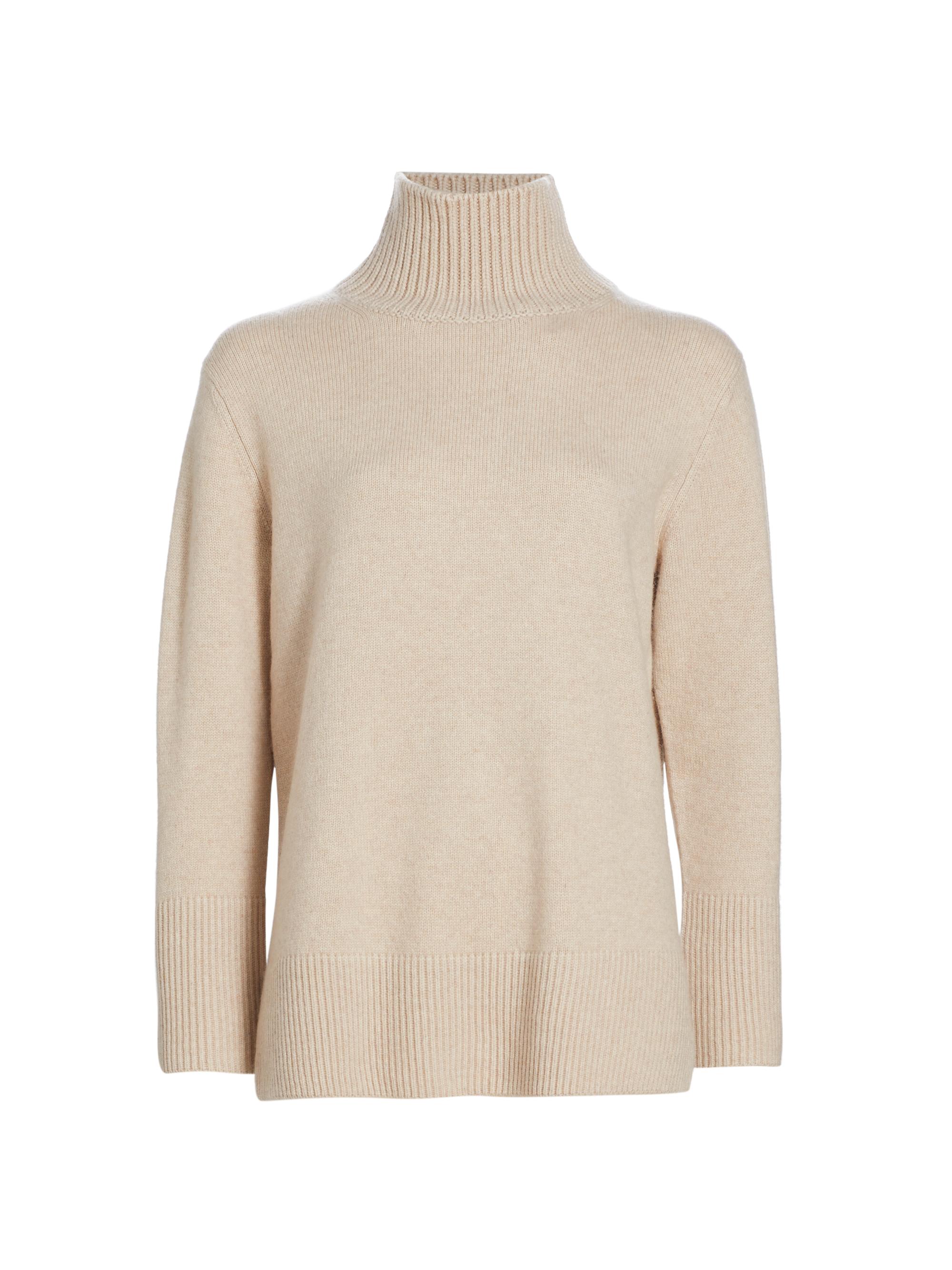 Vince Women's Wool & Cashmere Mock Turtleneck Sweater - Hazel Cream