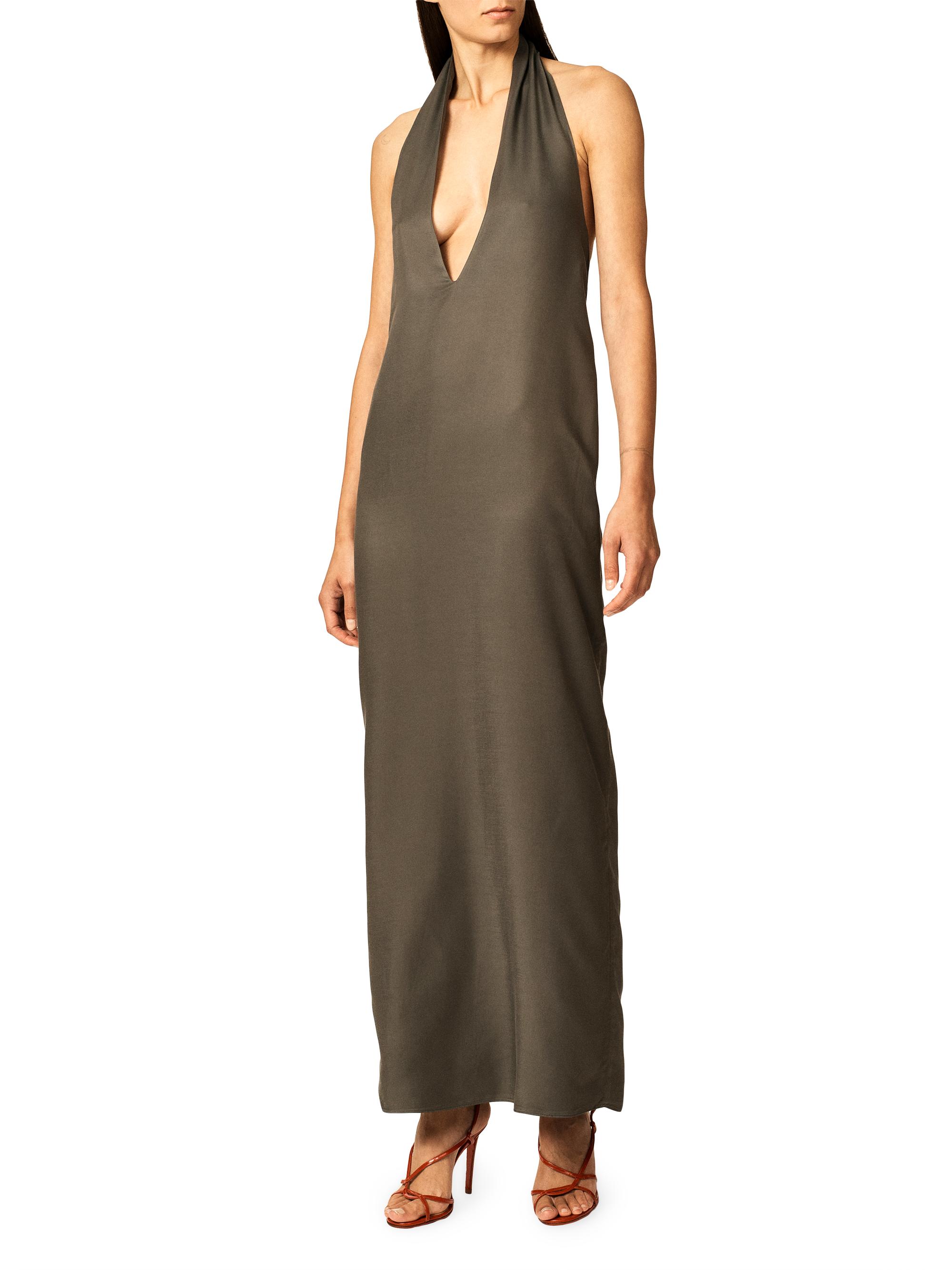 Interior Women's The Sybil Plunge Maxi Dress - Steel